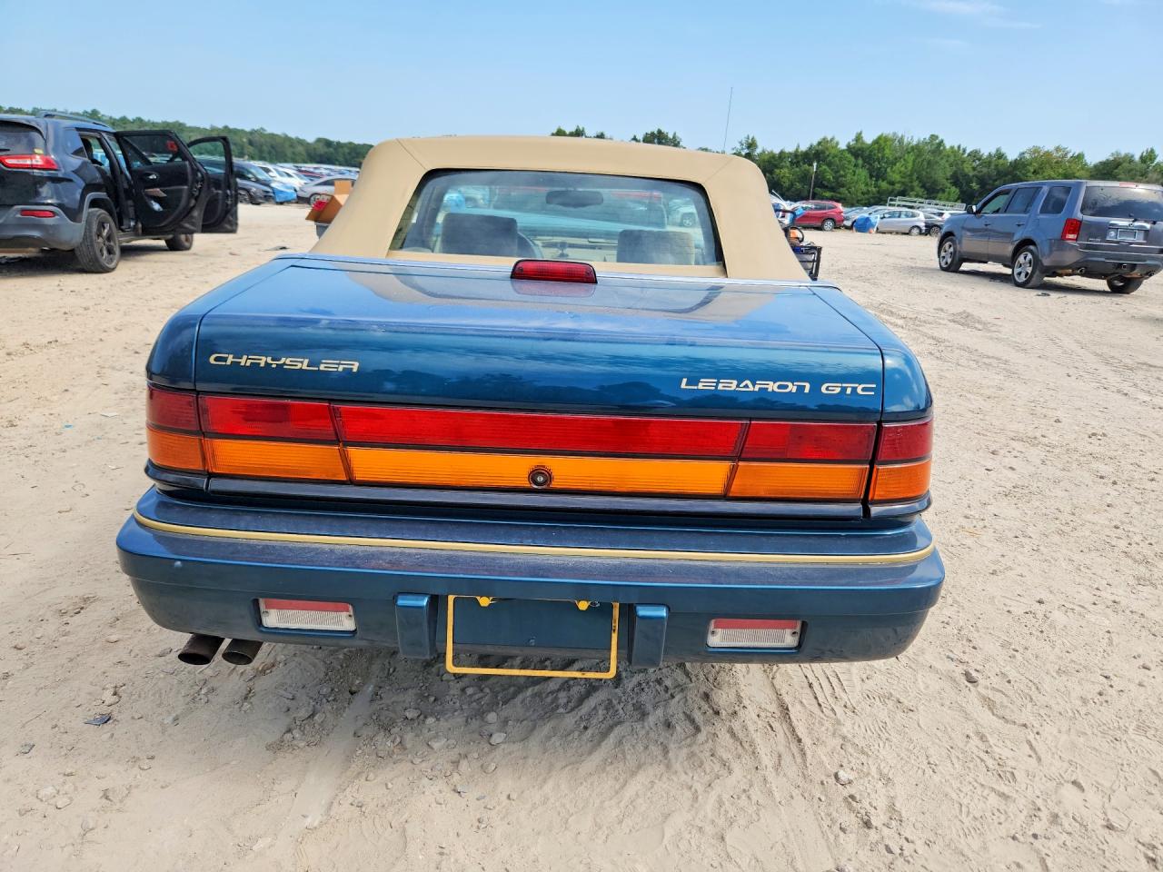 1995 Chrysler Lebaron Gtc Blue vin: 1C3EU4537SF660755