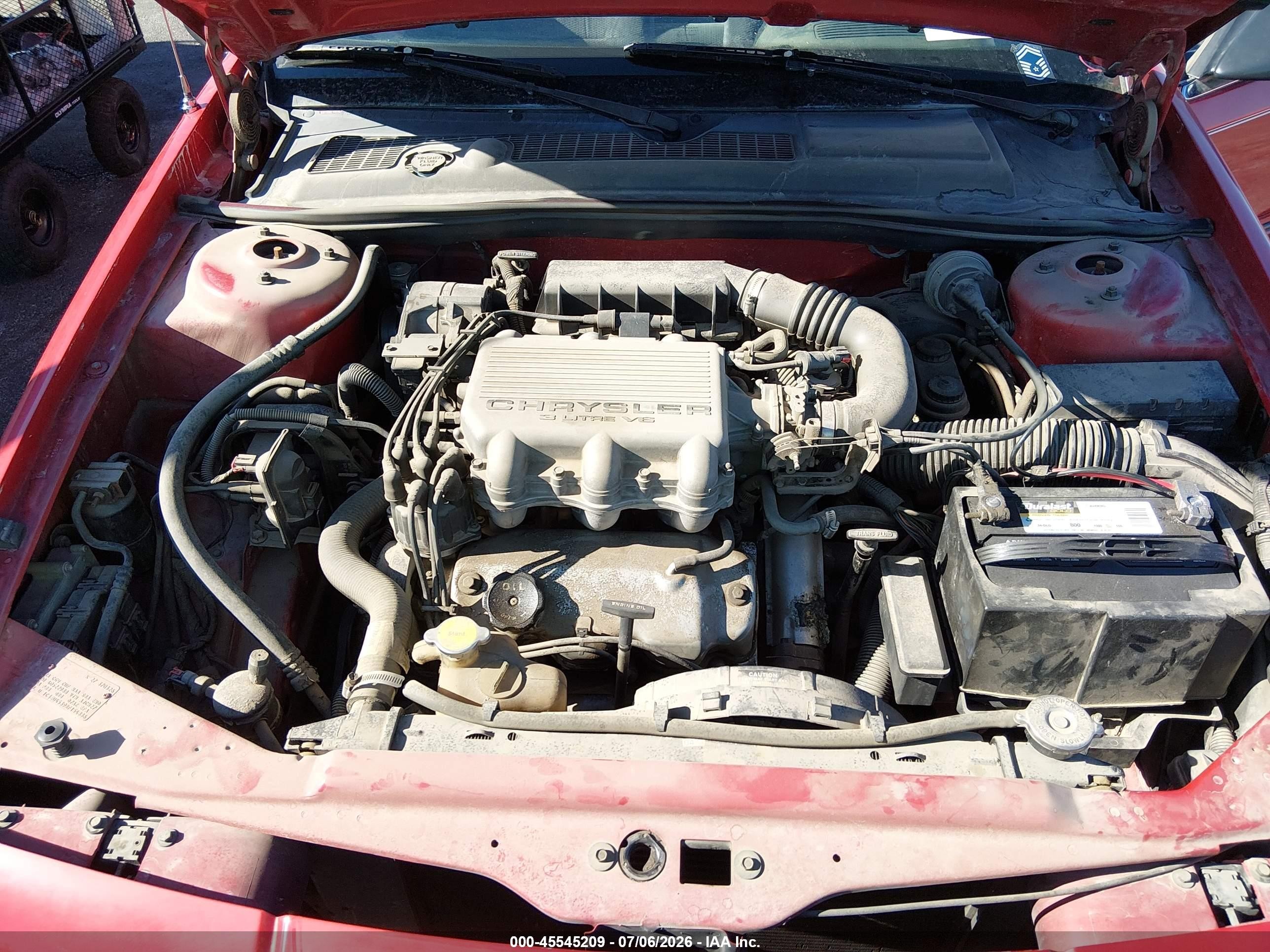1994 Chrysler Lebaron Gtc/lx Red vin: 1C3EU4539RF154886