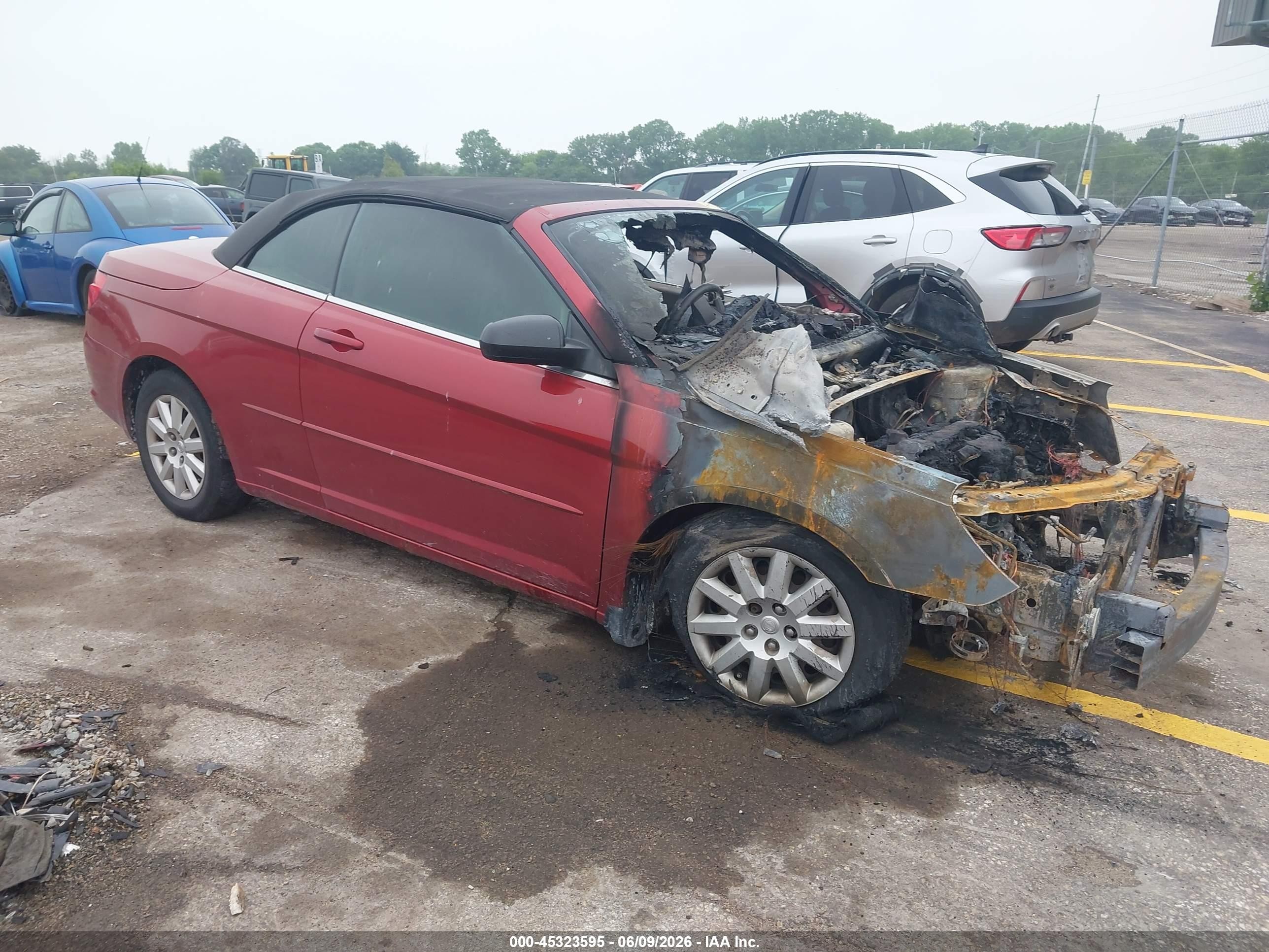 2008 Chrysler Sebring Lx Red vin: 1C3LC45K18N674893