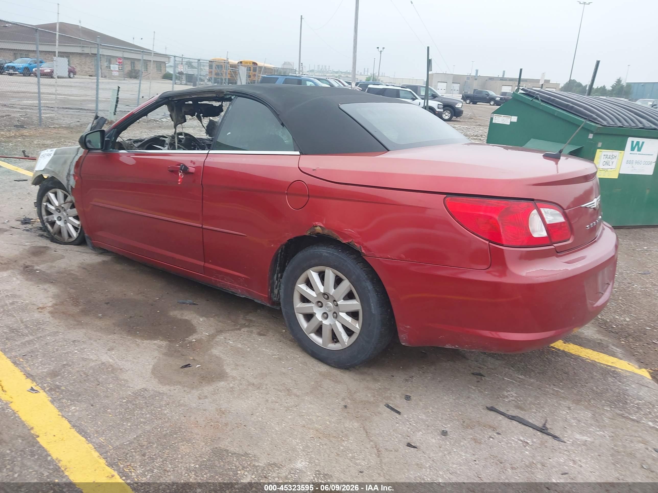2008 Chrysler Sebring Lx Red vin: 1C3LC45K18N674893