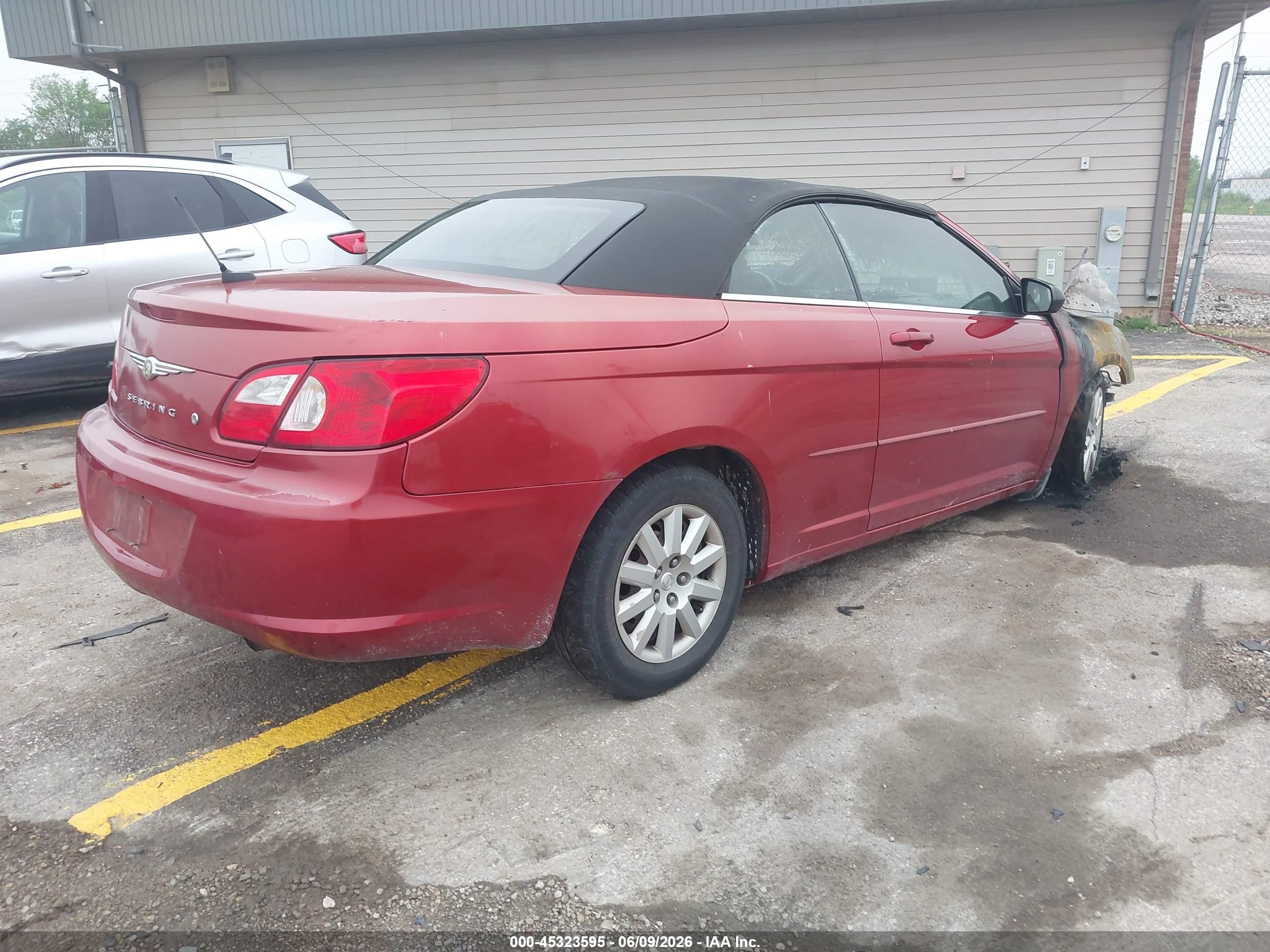 2008 Chrysler Sebring Lx Red vin: 1C3LC45K18N674893