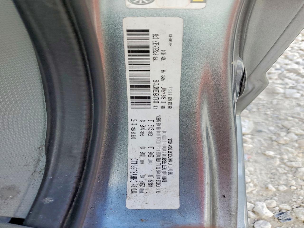 2008 Chrysler Sebring Silver vin: 1C3LC45K28N171180