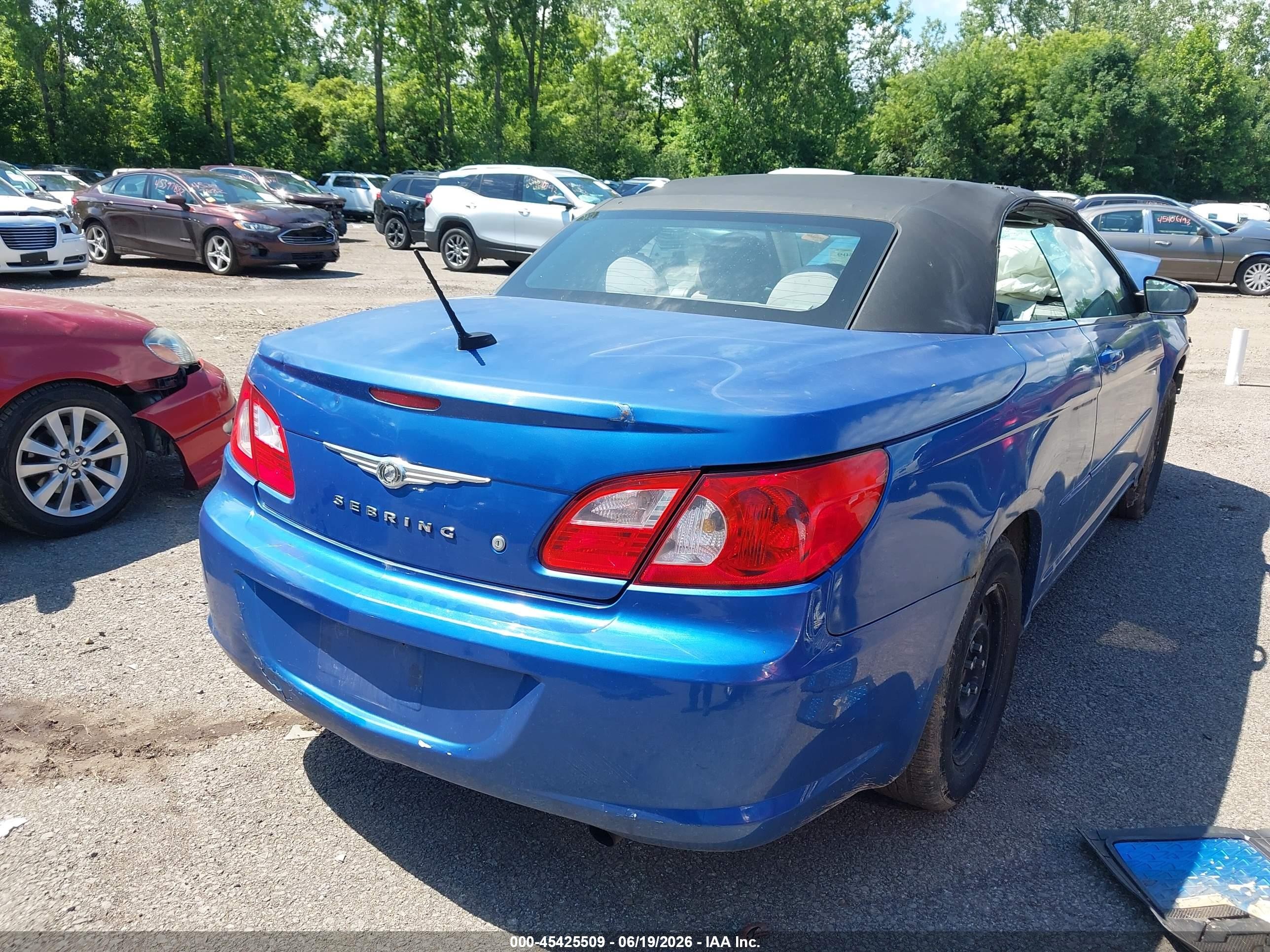 2008 Chrysler Sebring Lx Blue vin: 1C3LC45K28N224539