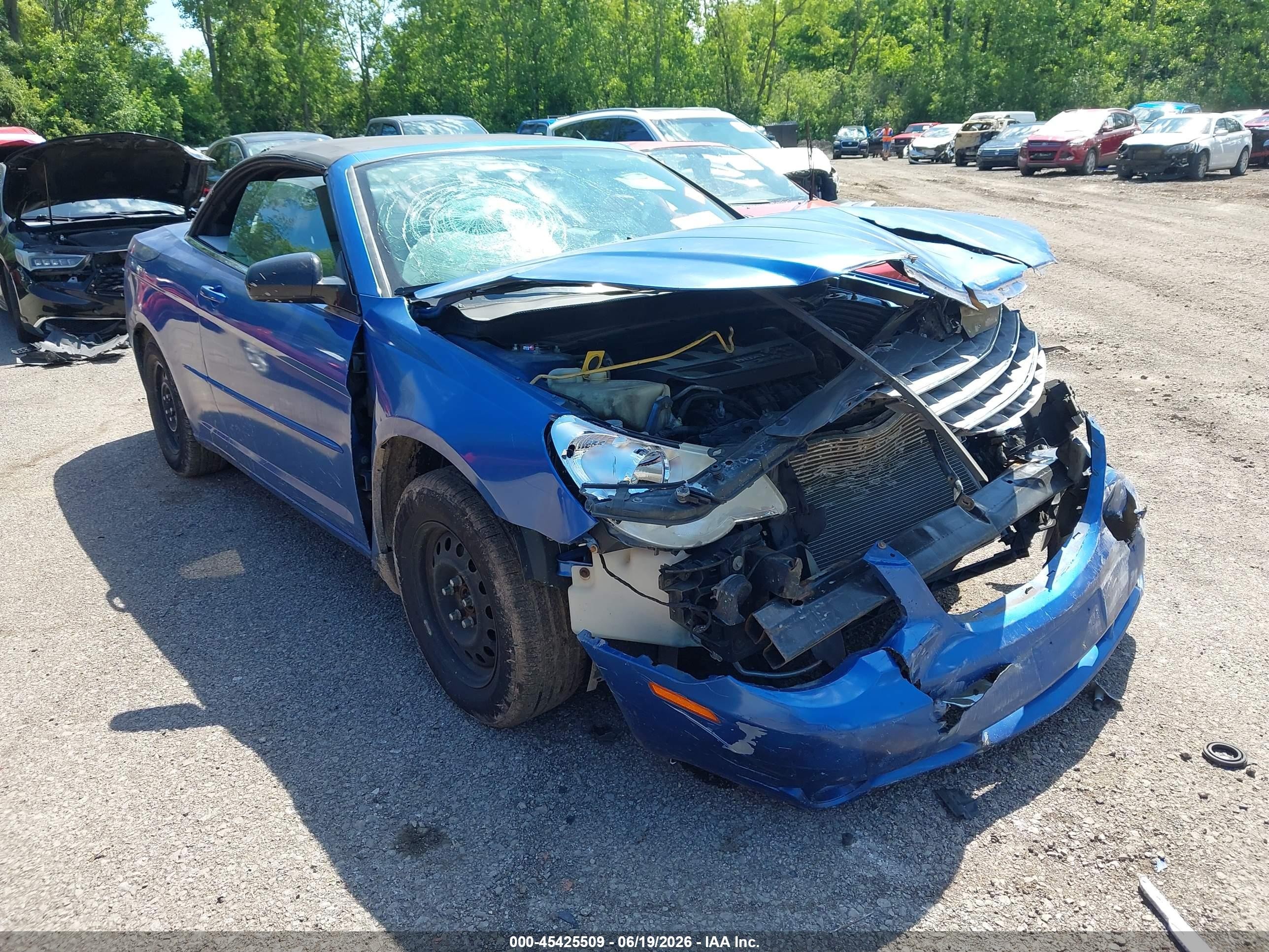 2008 Chrysler Sebring Lx Blue vin: 1C3LC45K28N224539