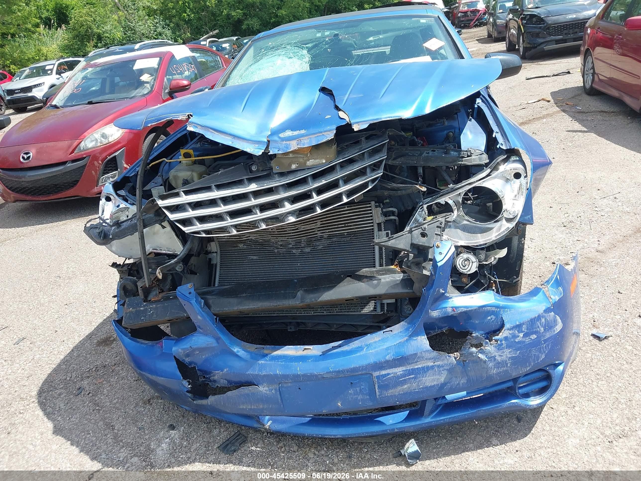 2008 Chrysler Sebring Lx Blue vin: 1C3LC45K28N224539