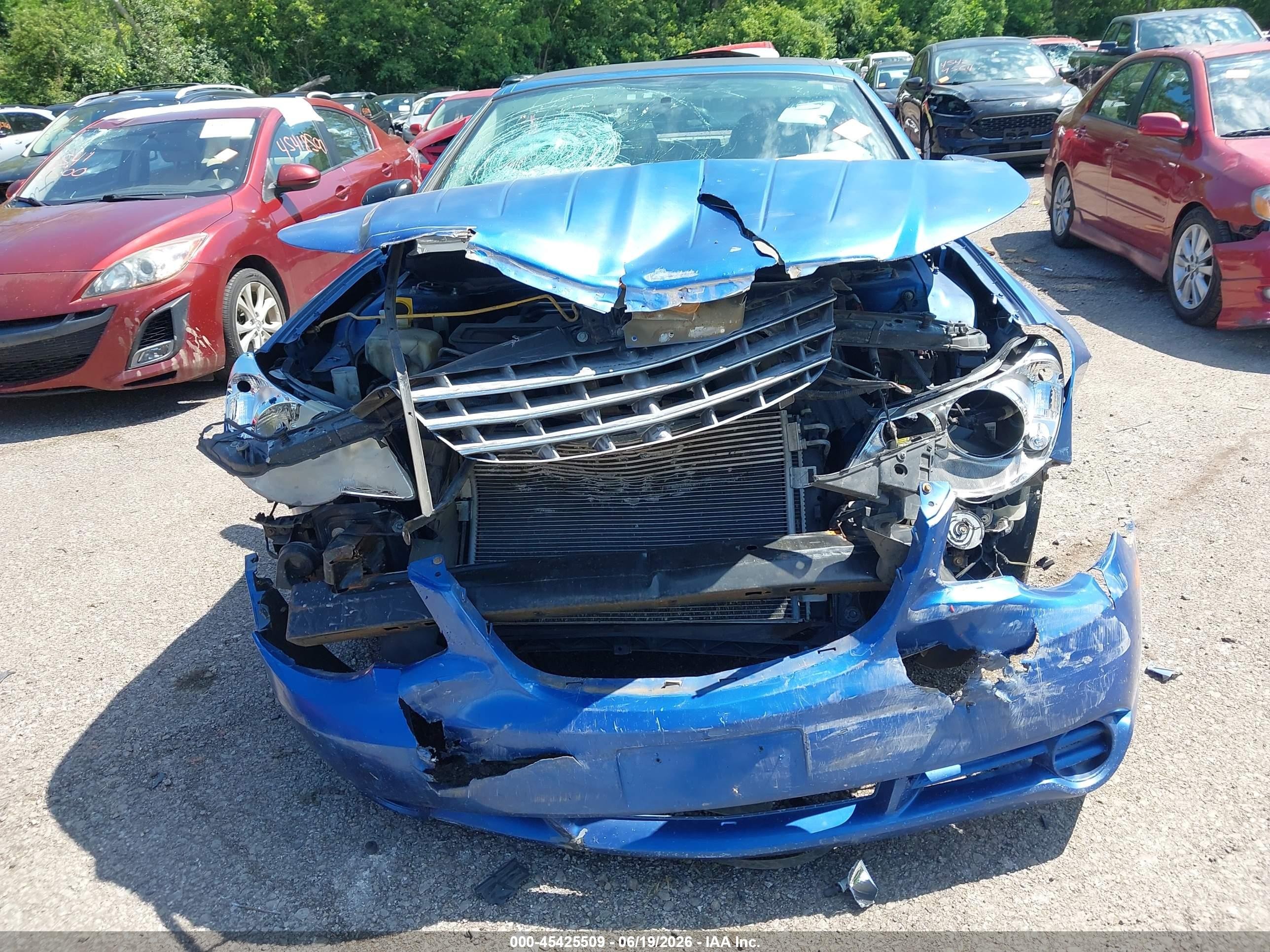 2008 Chrysler Sebring Lx Blue vin: 1C3LC45K28N224539