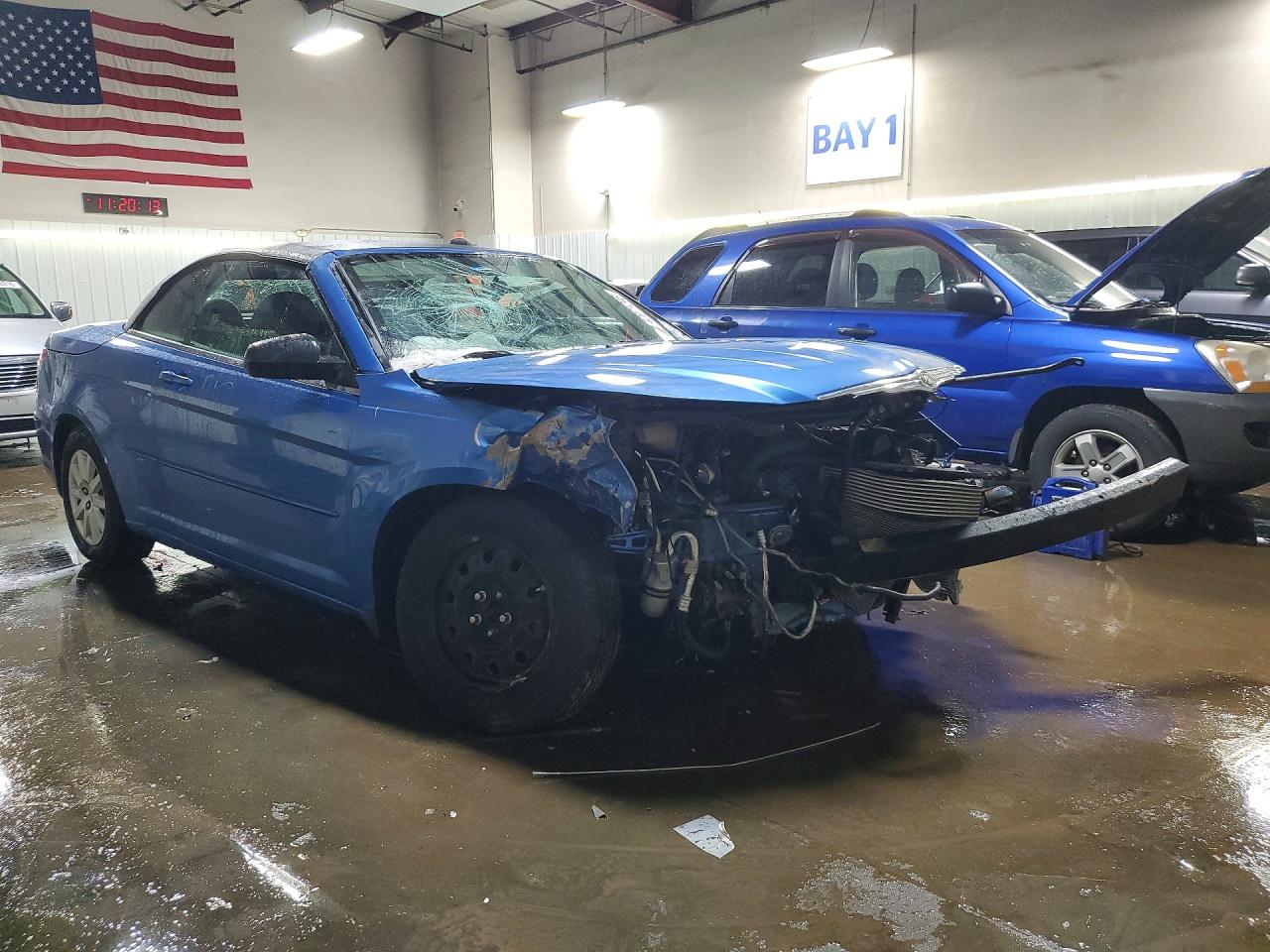 2008 Chrysler Sebring Blue vin: 1C3LC45K48N230827
