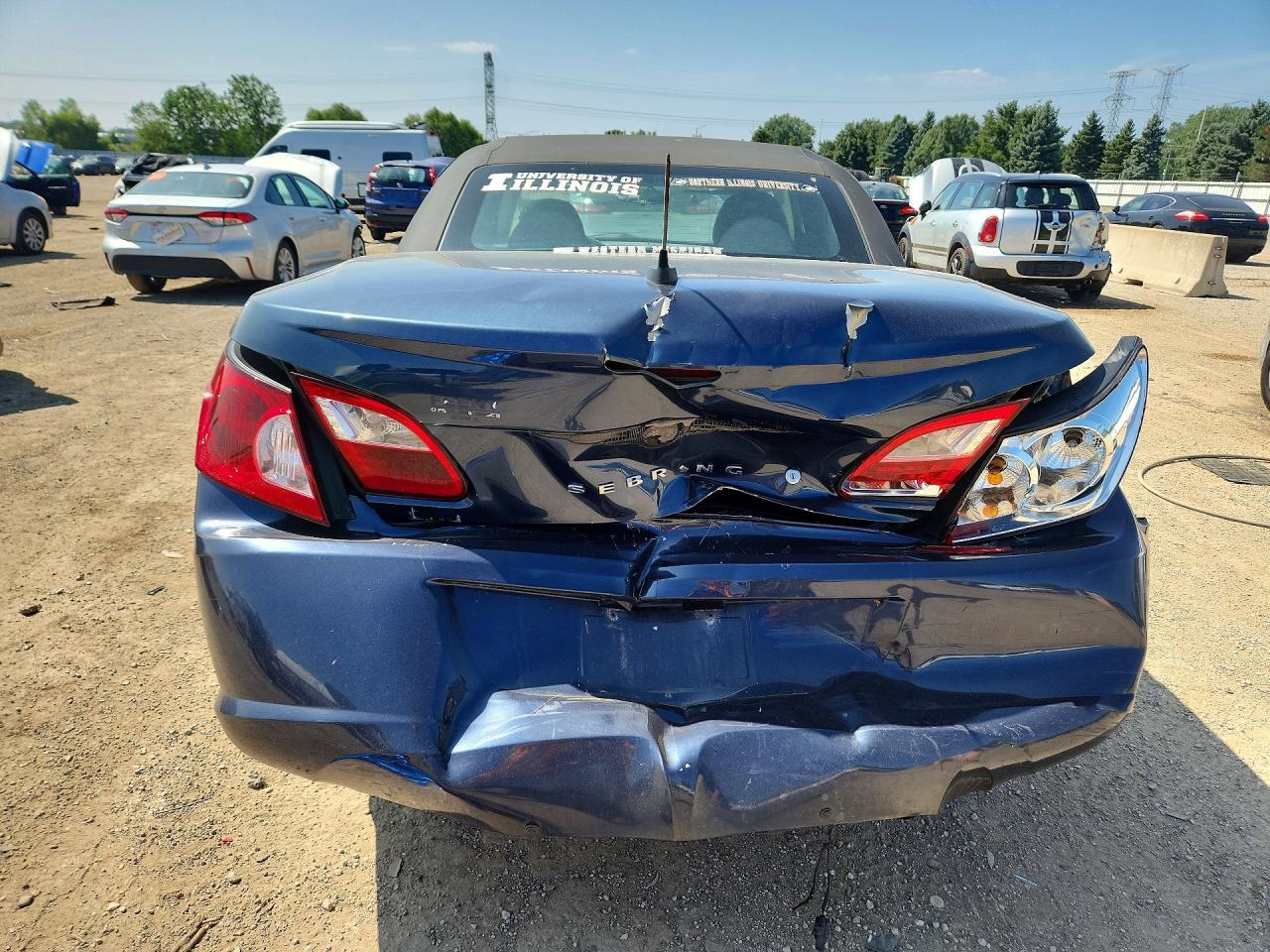 2008 Chrysler Sebring Blue vin: 1C3LC45K48N608855