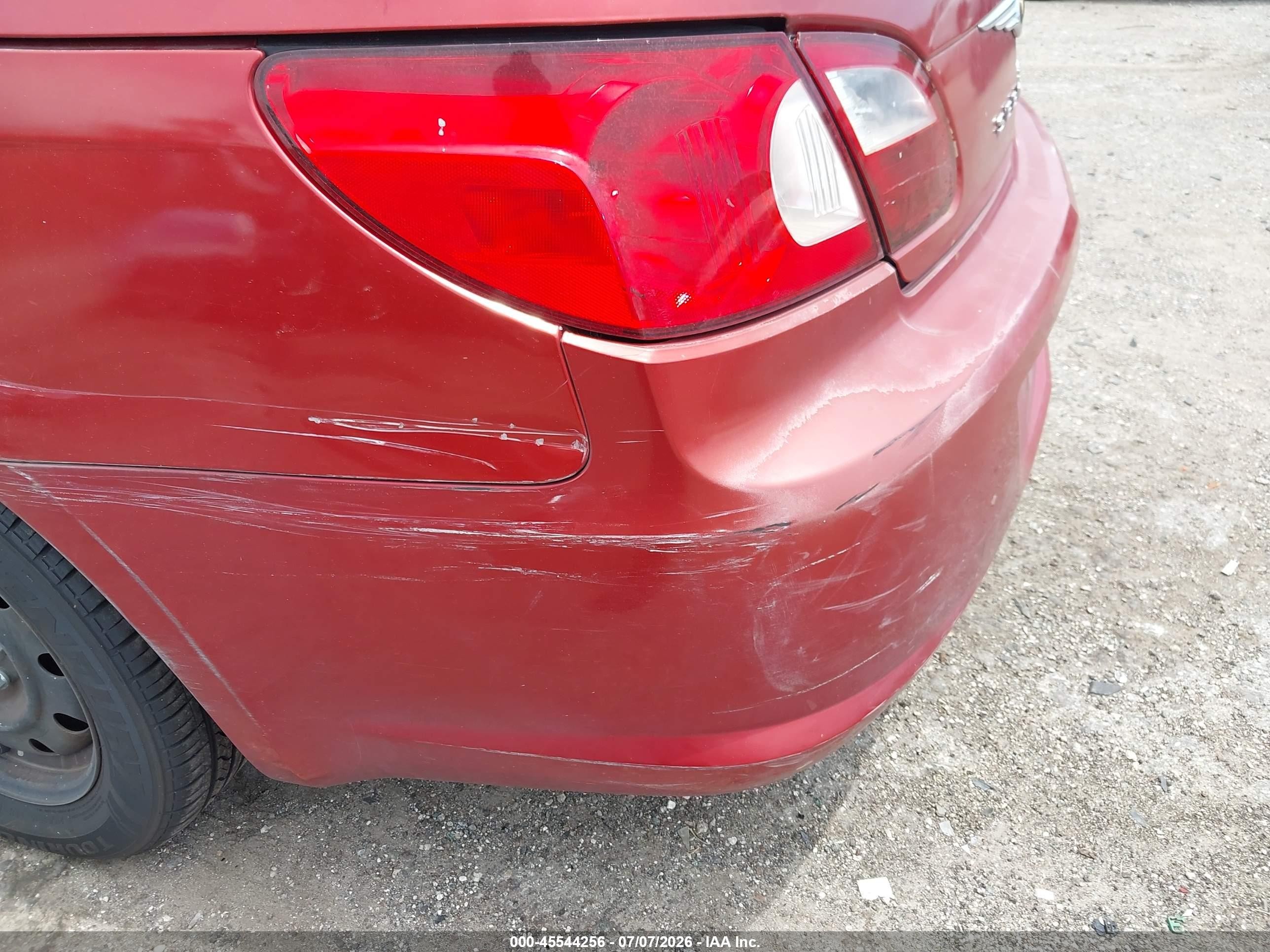 2008 Chrysler Sebring Lx Red vin: 1C3LC45K78N642854