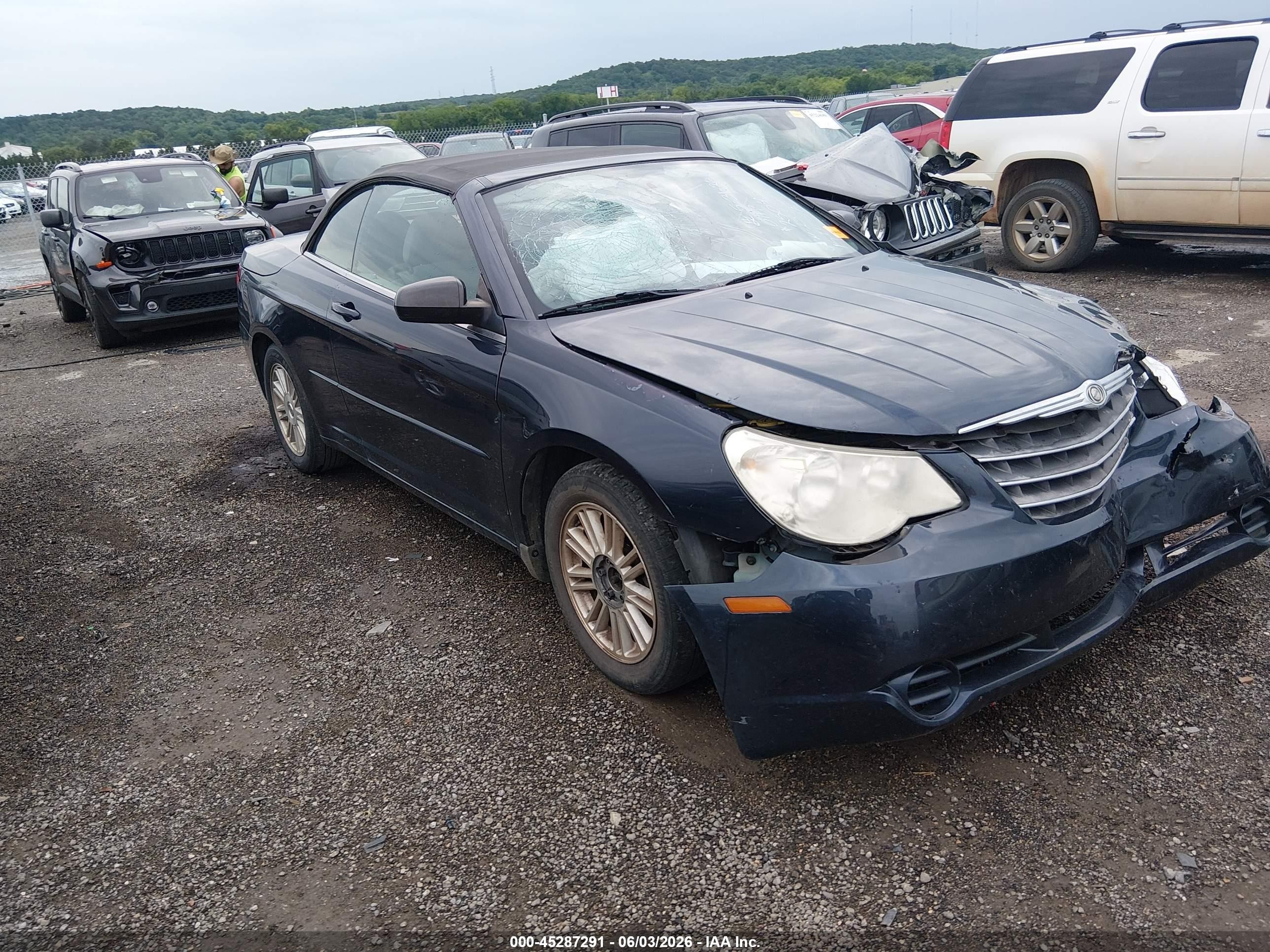 2008 Chrysler Sebring Lx Blue vin: 1C3LC45K88N253527