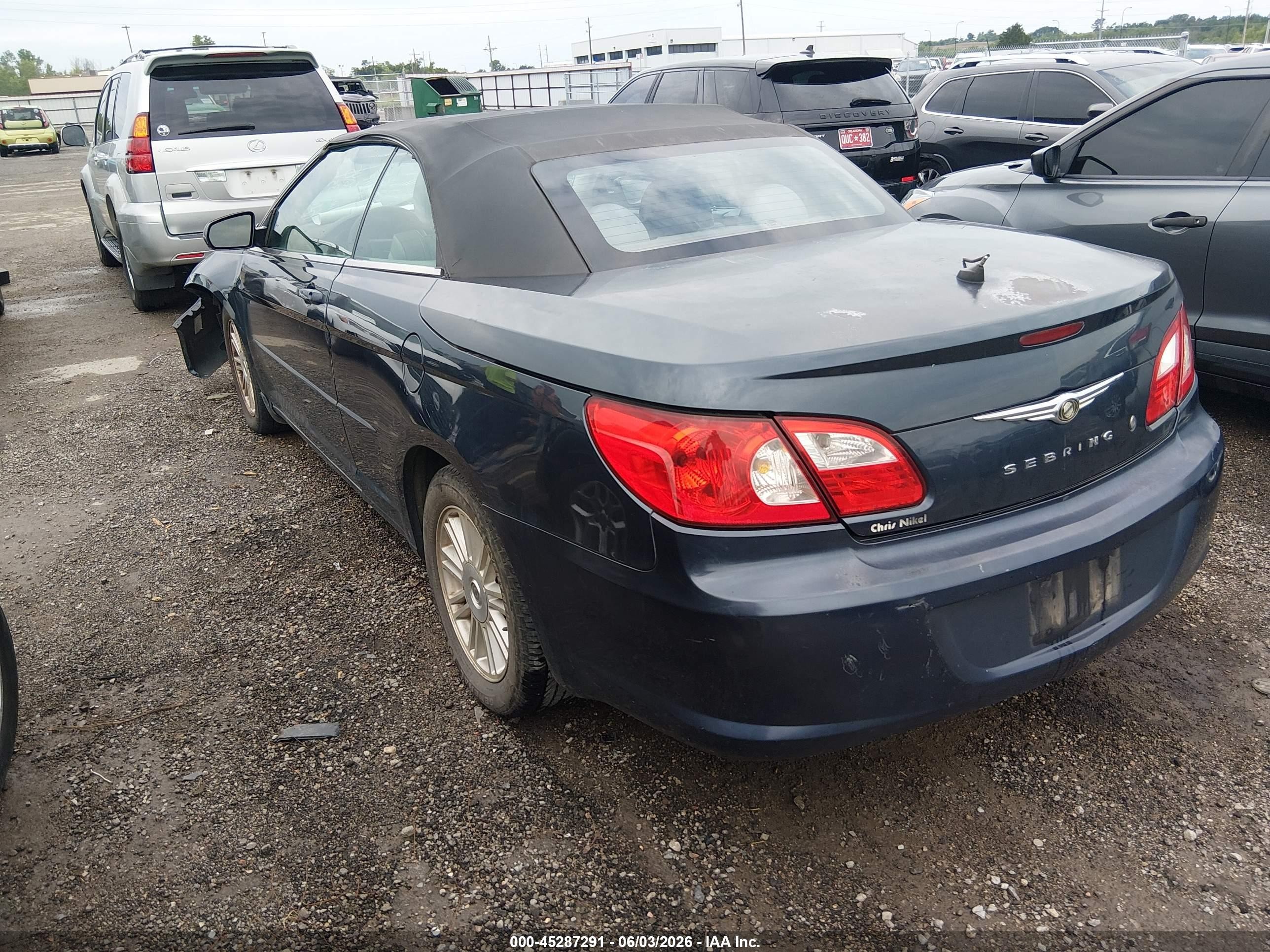 2008 Chrysler Sebring Lx Blue vin: 1C3LC45K88N253527
