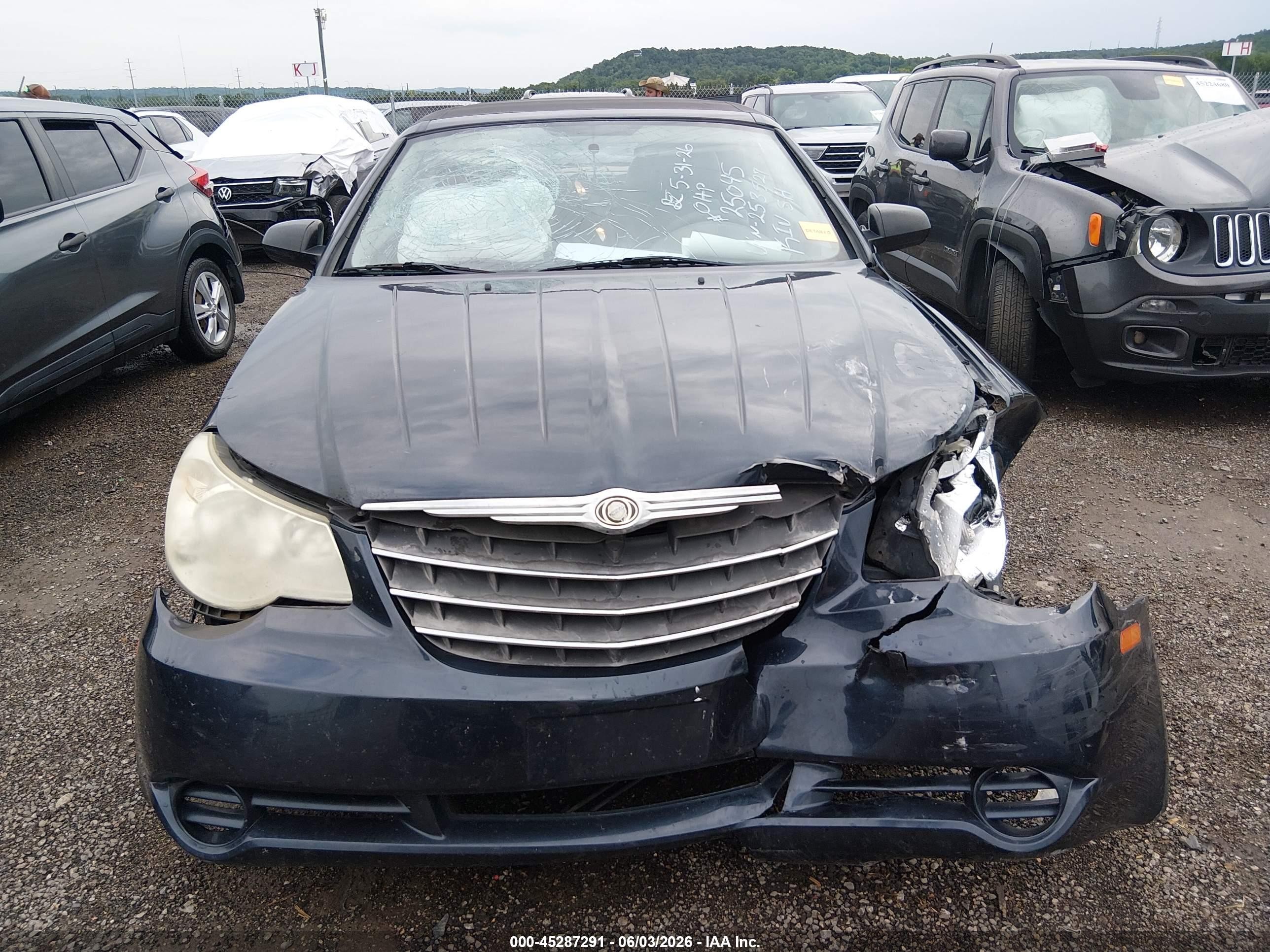 2008 Chrysler Sebring Lx Blue vin: 1C3LC45K88N253527