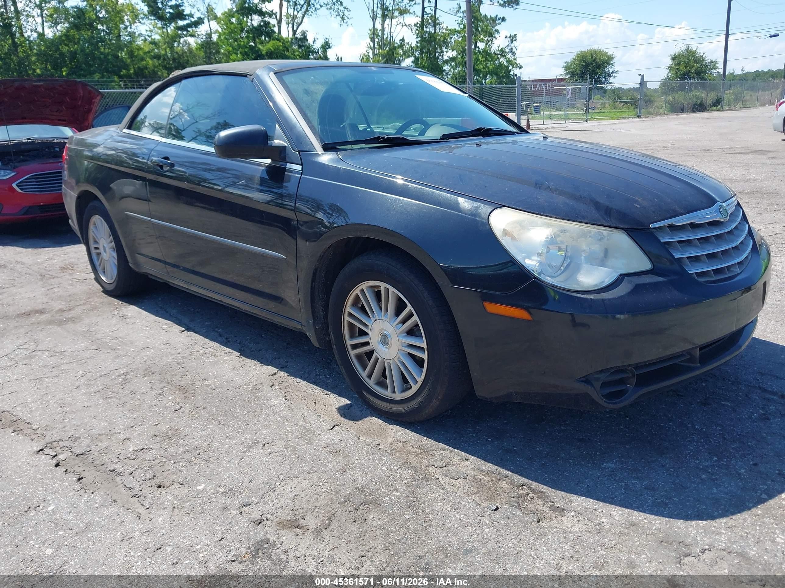 2008 Chrysler Sebring Lx Black vin: 1C3LC45K88N296779