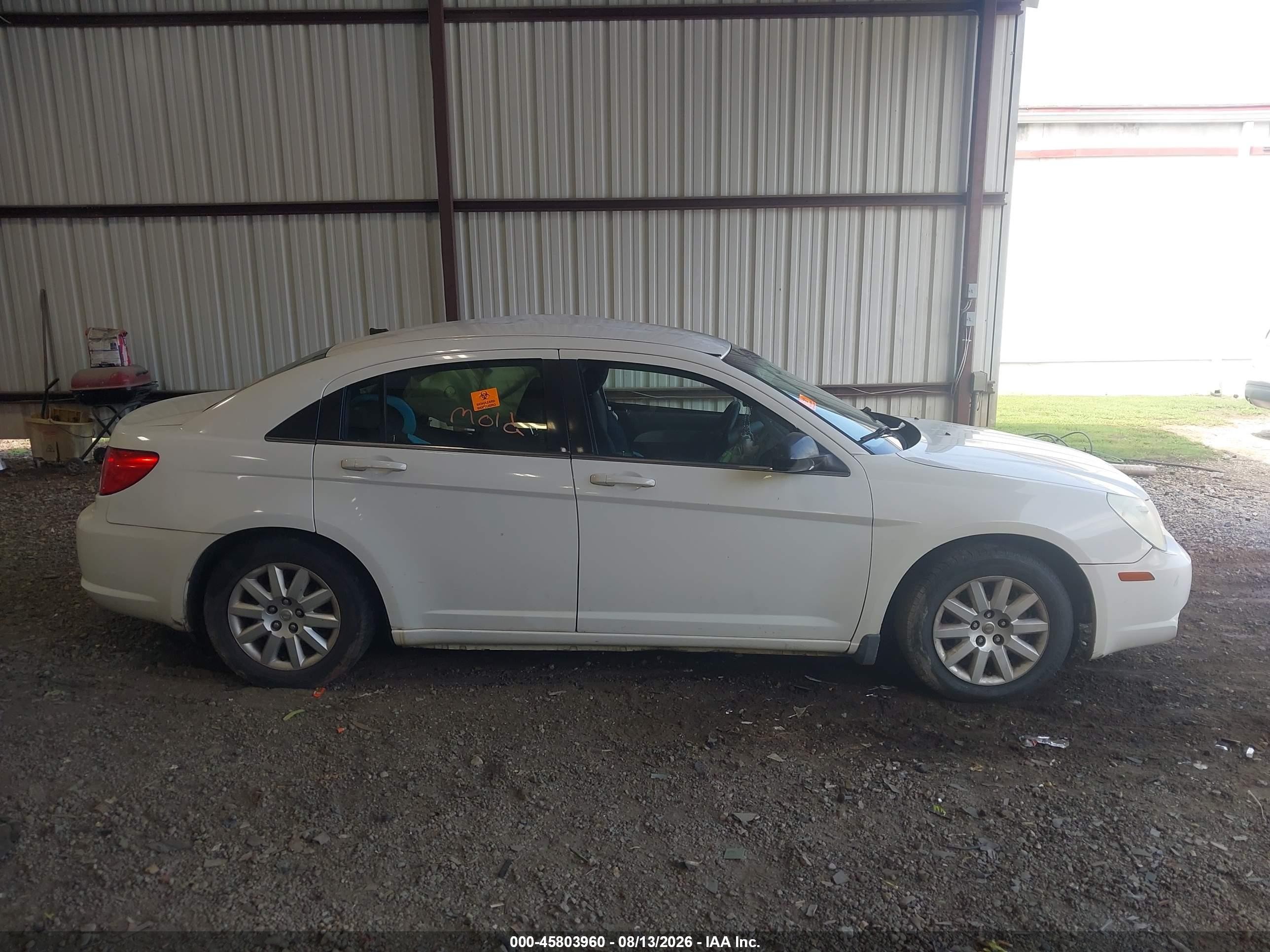 2009 Chrysler Sebring Lx White vin: 1C3LC46B19N558139