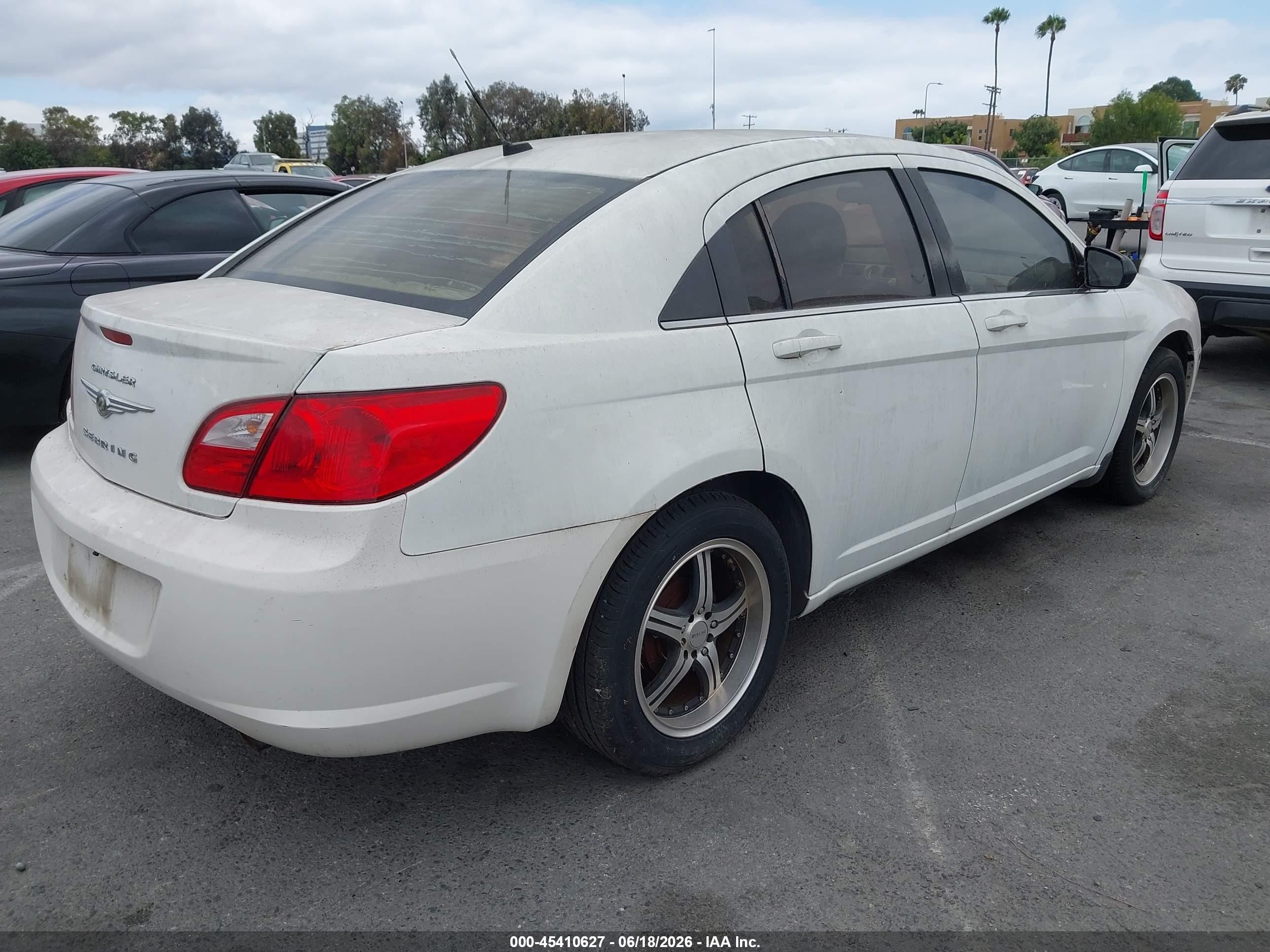 2009 Chrysler Sebring Lx White vin: 1C3LC46B29N514313