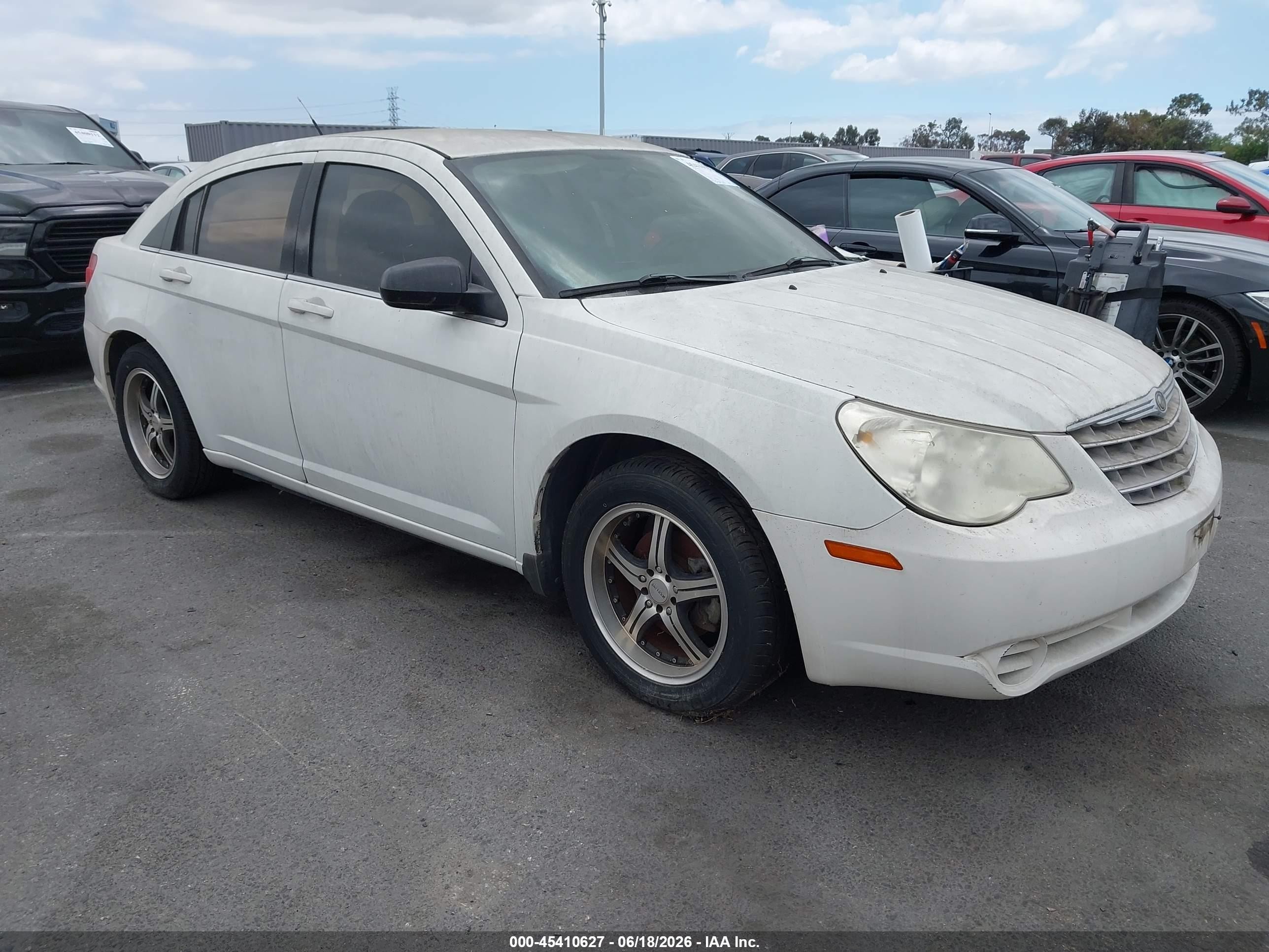 2009 Chrysler Sebring Lx White vin: 1C3LC46B29N514313