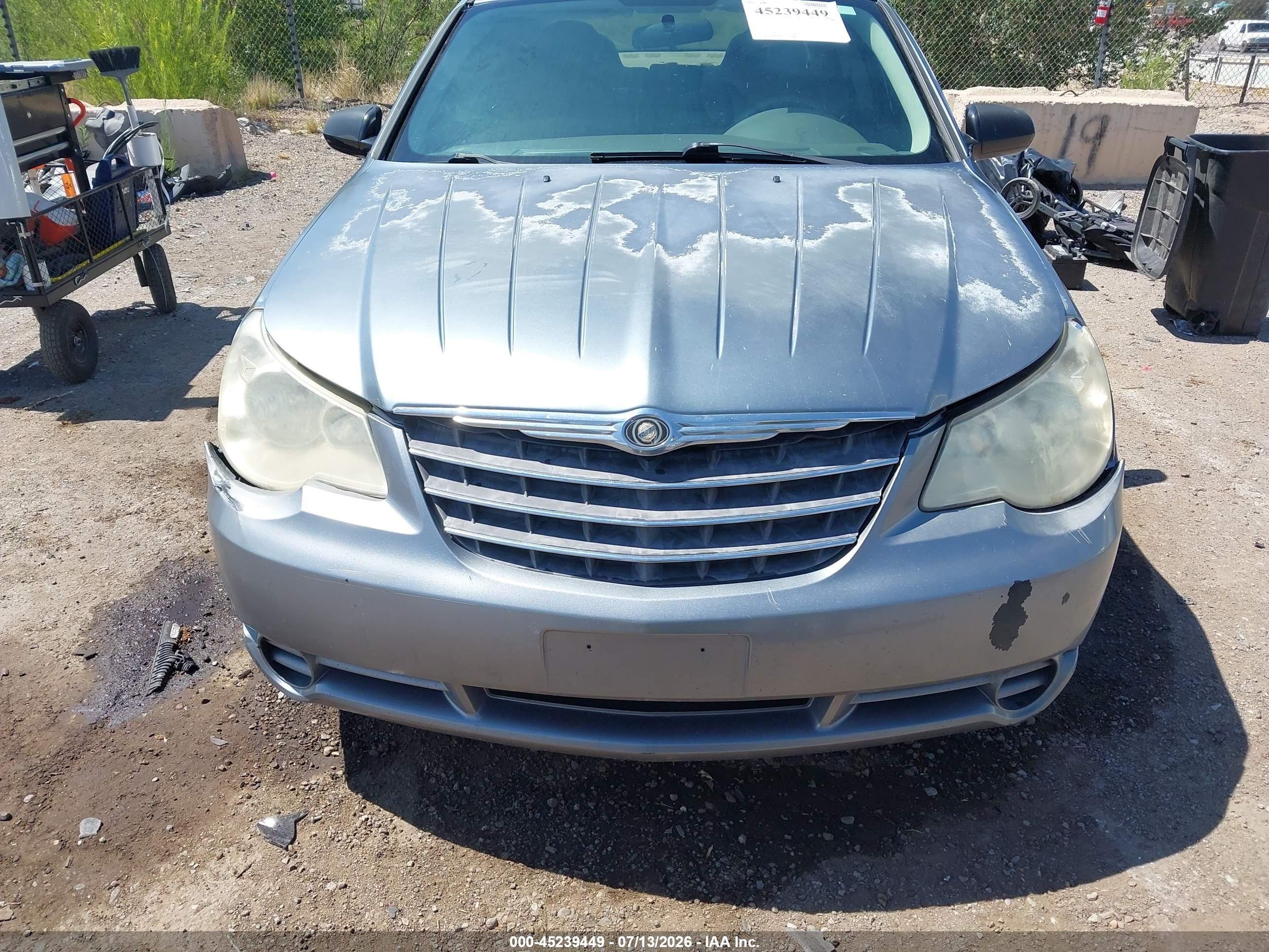 2007 Chrysler Sebring   Gray vin: 1C3LC46K07N557075