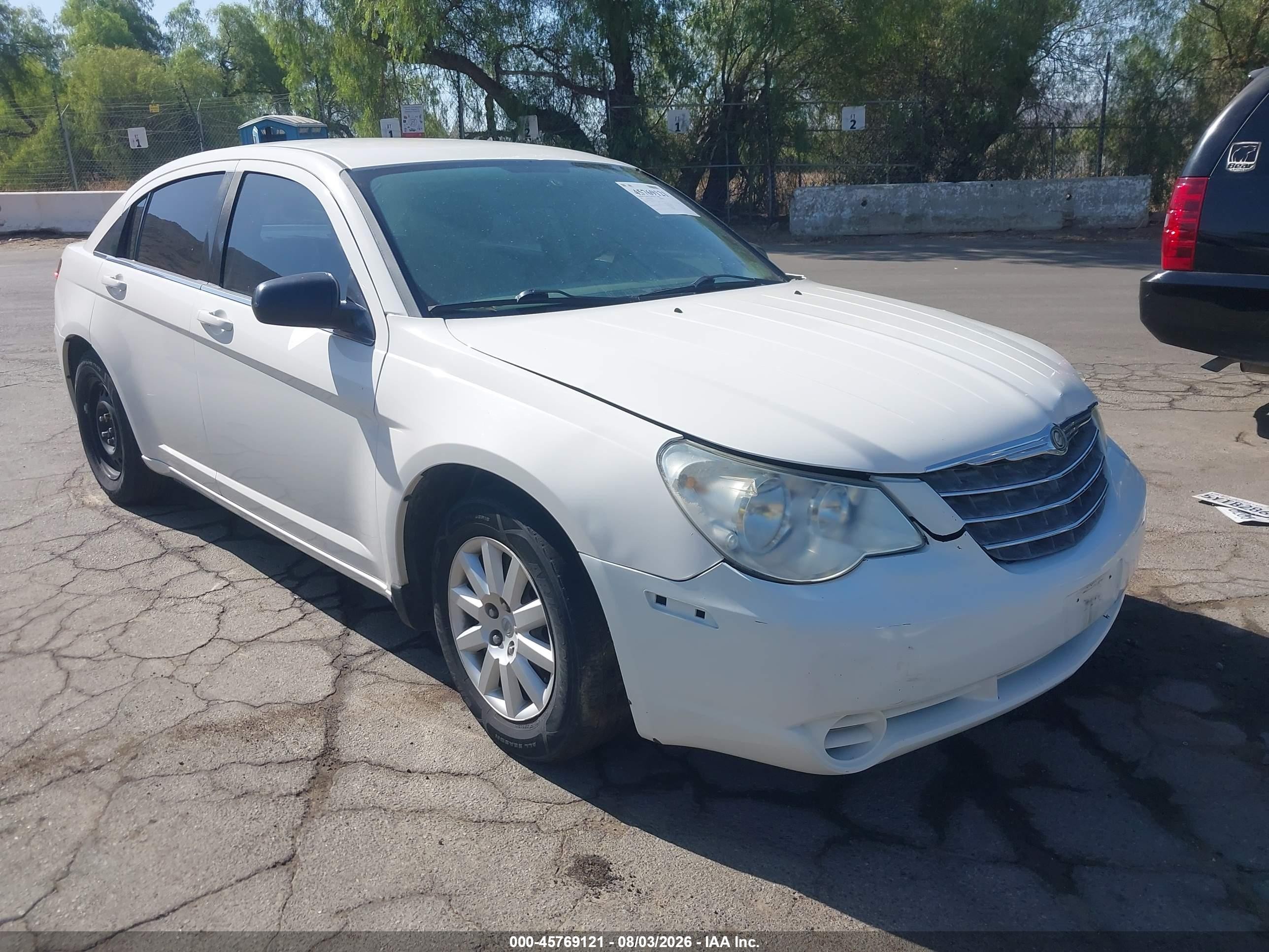 2007 Chrysler Sebring   White vin: 1C3LC46K07N609501