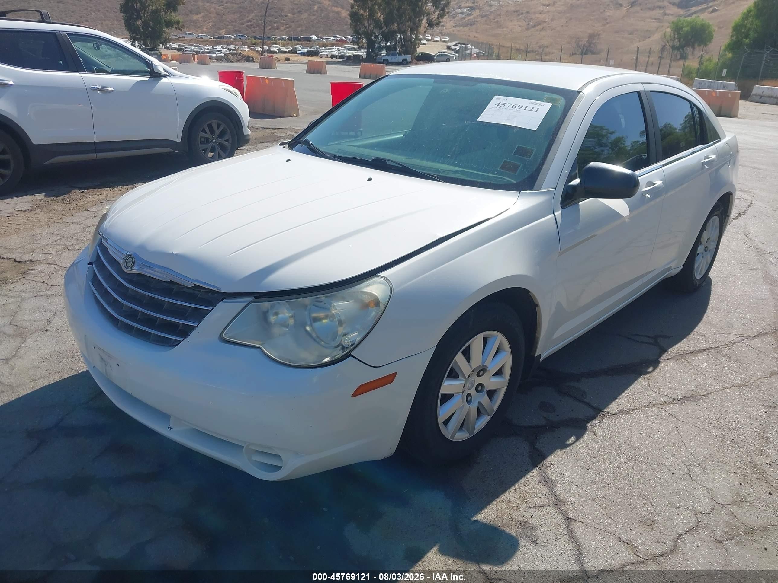 2007 Chrysler Sebring   White vin: 1C3LC46K07N609501