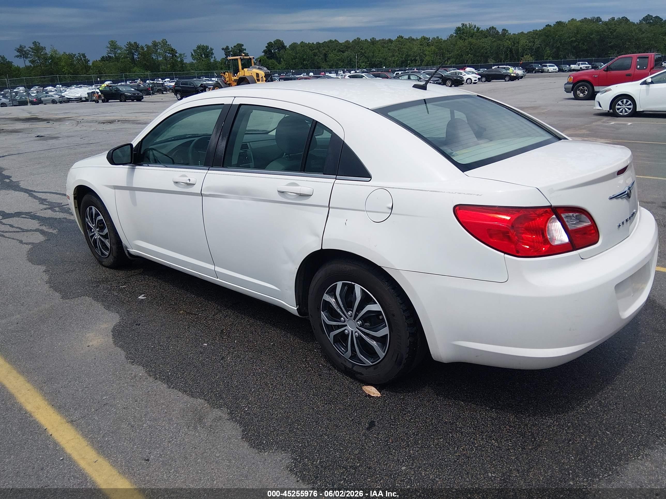 2008 Chrysler Sebring Lx White vin: 1C3LC46K18N254646