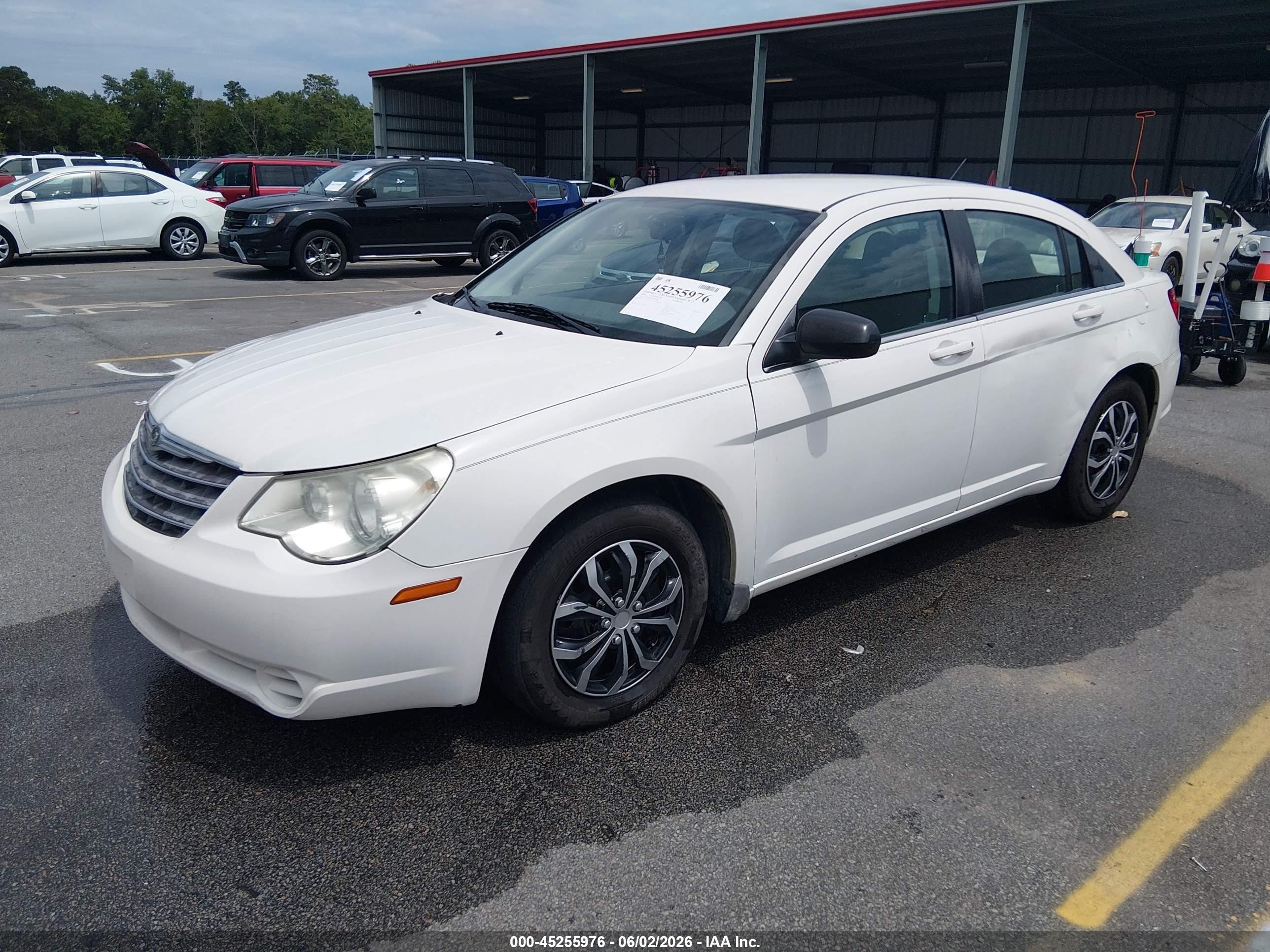 2008 Chrysler Sebring Lx White vin: 1C3LC46K18N254646
