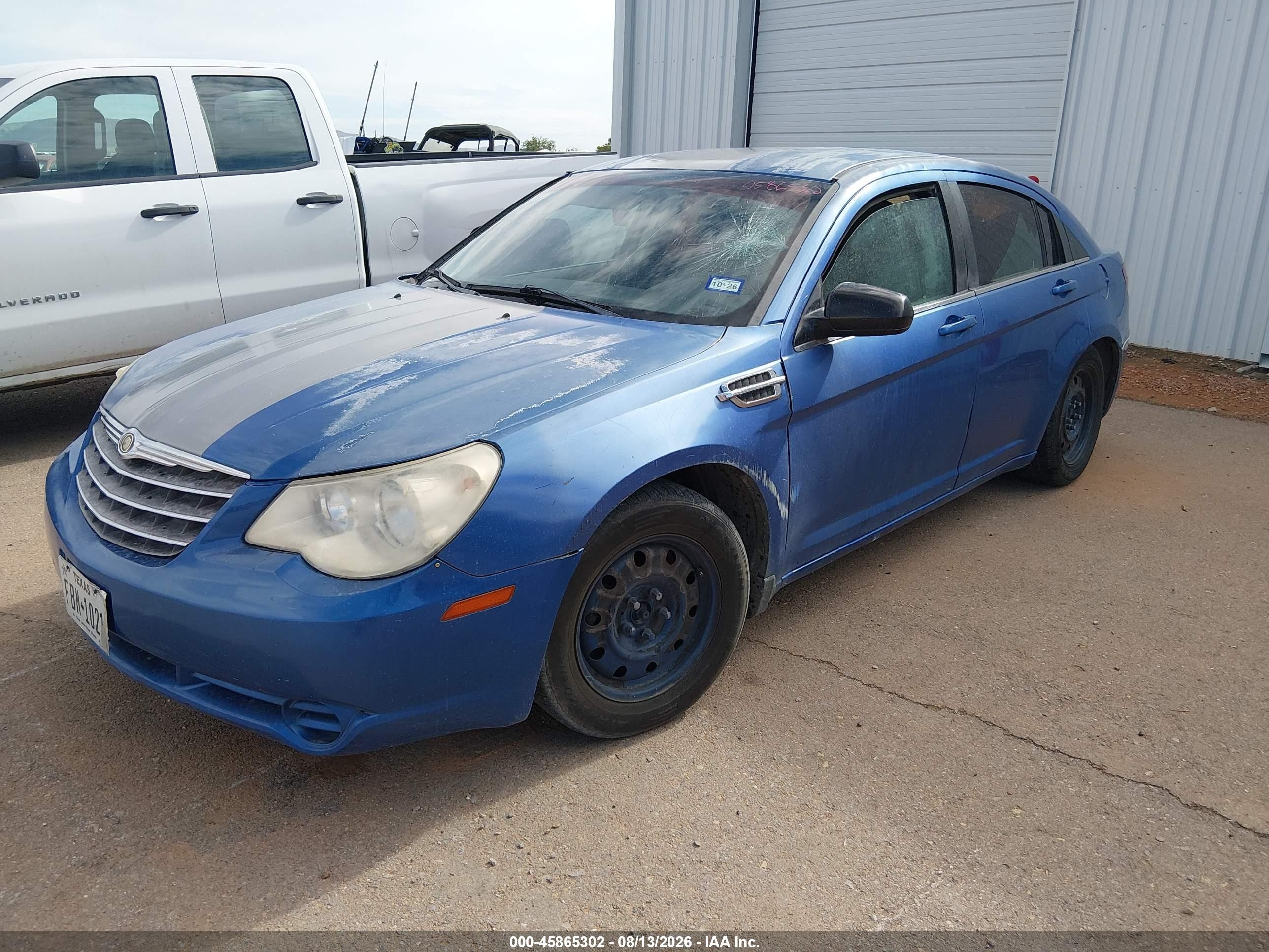2007 Chrysler Sebring   Blue vin: 1C3LC46K27N601853