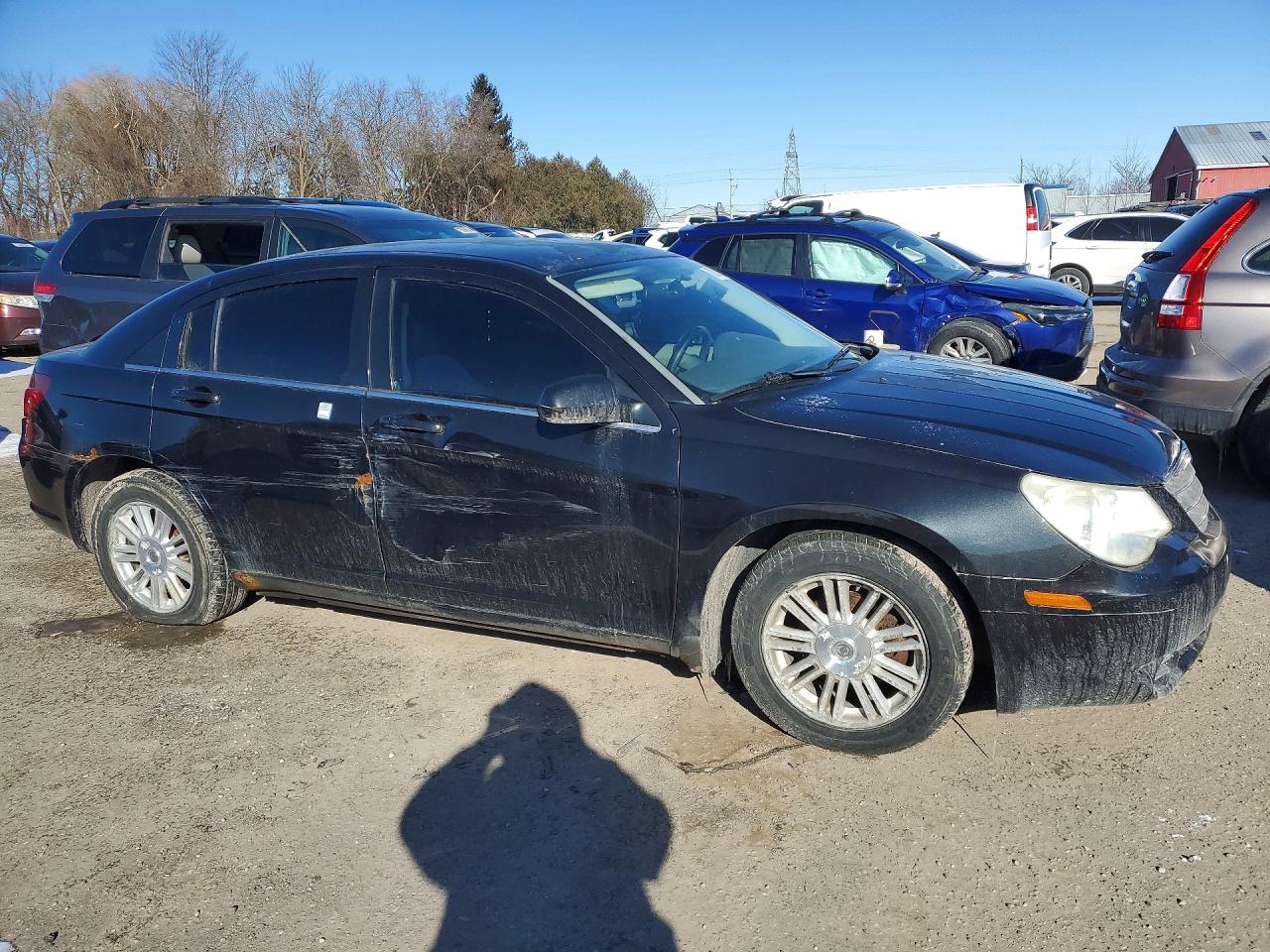 2007 Chrysler Sebring Black vin: 1C3LC46K27N632598