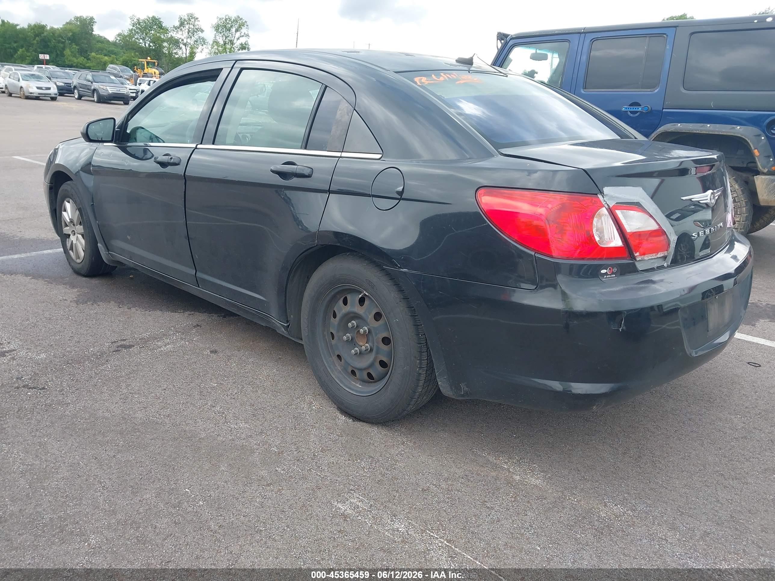2008 Chrysler Sebring Lx Black vin: 1C3LC46K28N287607