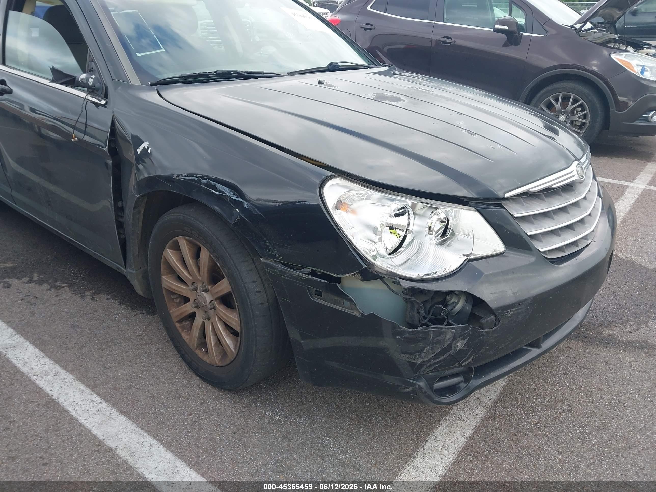 2008 Chrysler Sebring Lx Black vin: 1C3LC46K28N287607