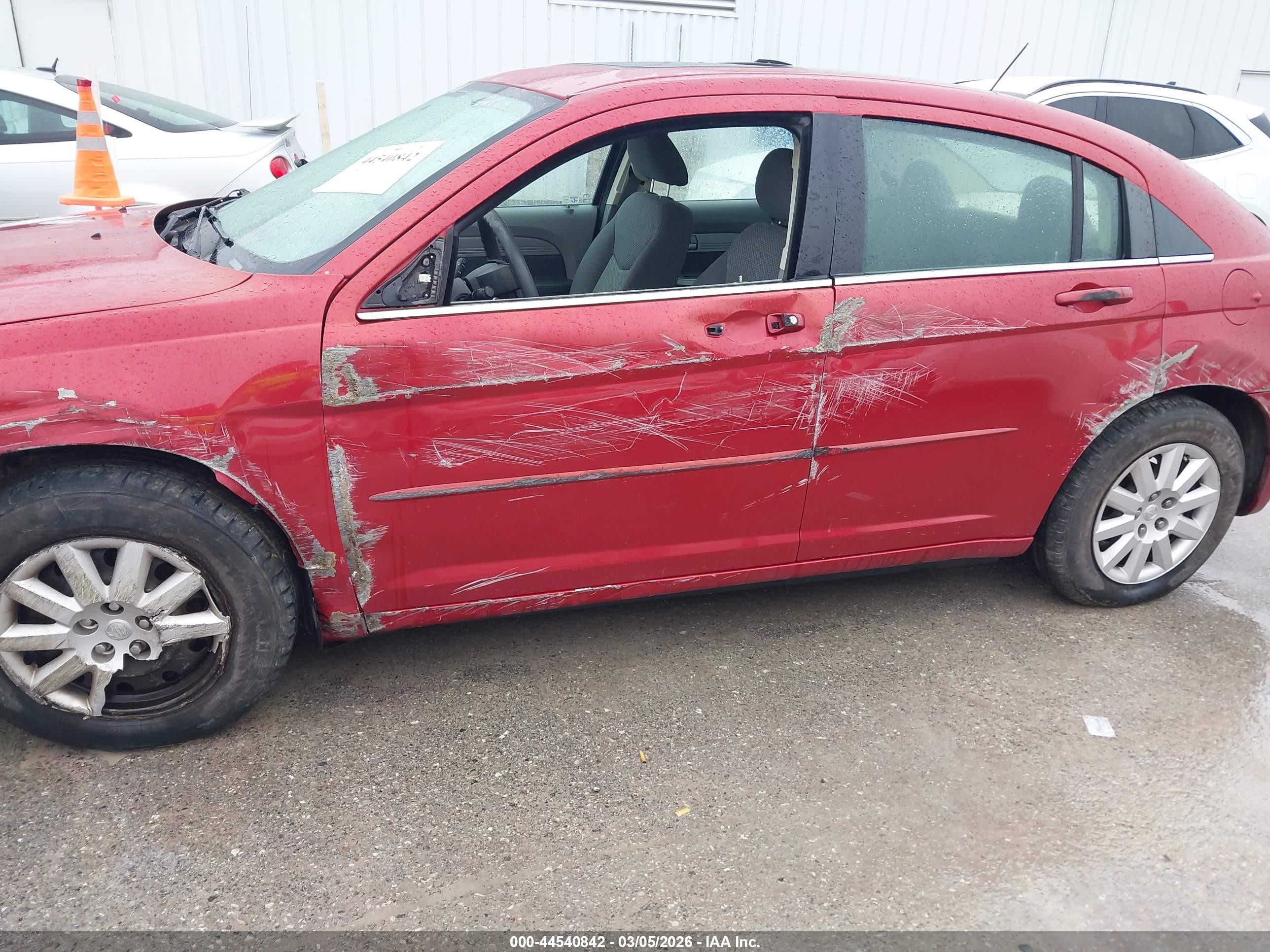 2007 Chrysler Sebring   Red vin: 1C3LC46K37N517122