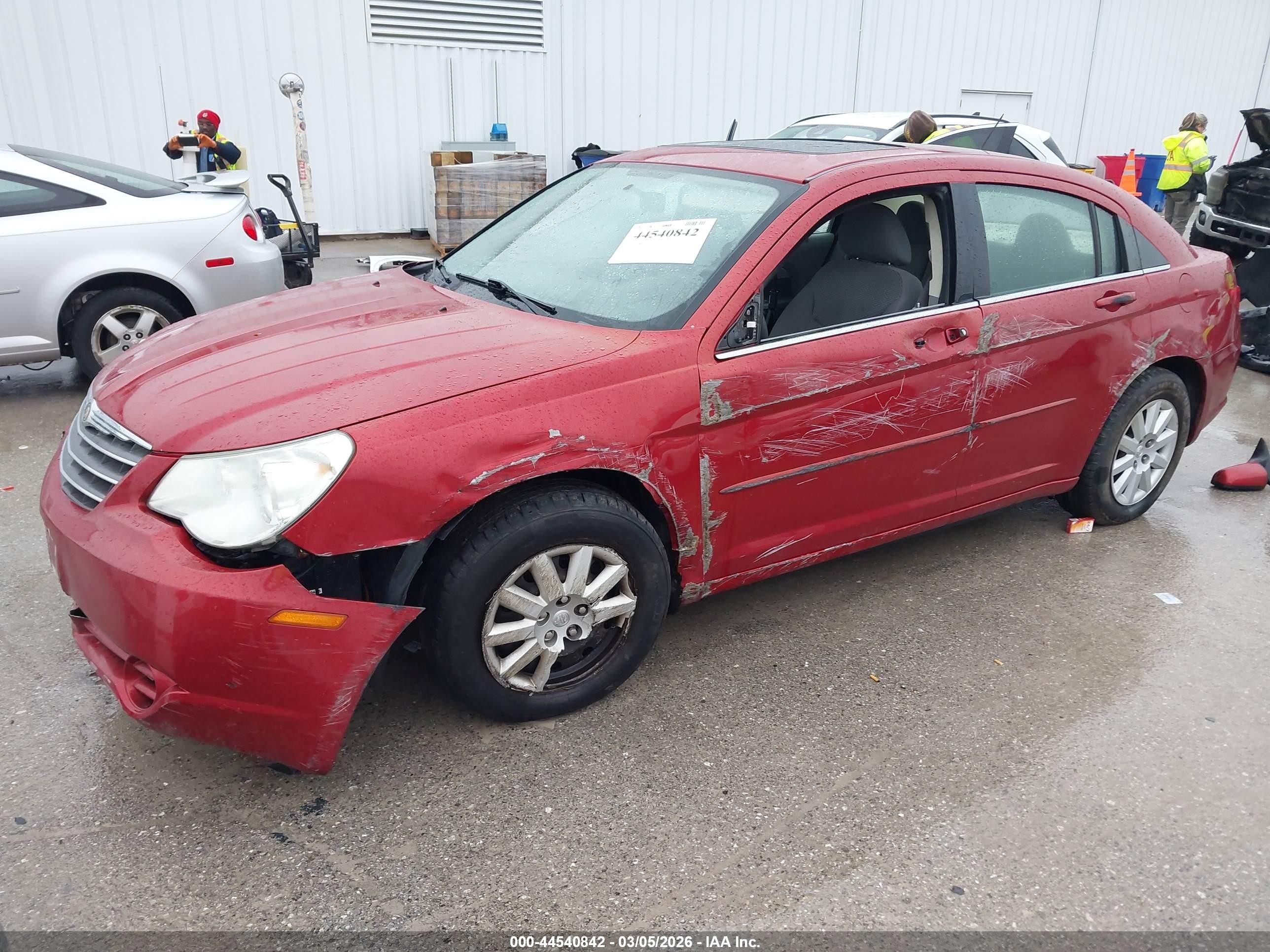 2007 Chrysler Sebring   Red vin: 1C3LC46K37N517122