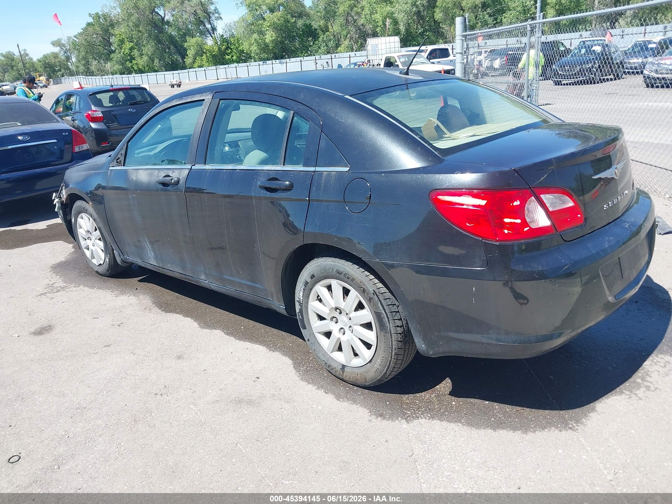 2007 Chrysler Sebring   Black vin: 1C3LC46K47N676666