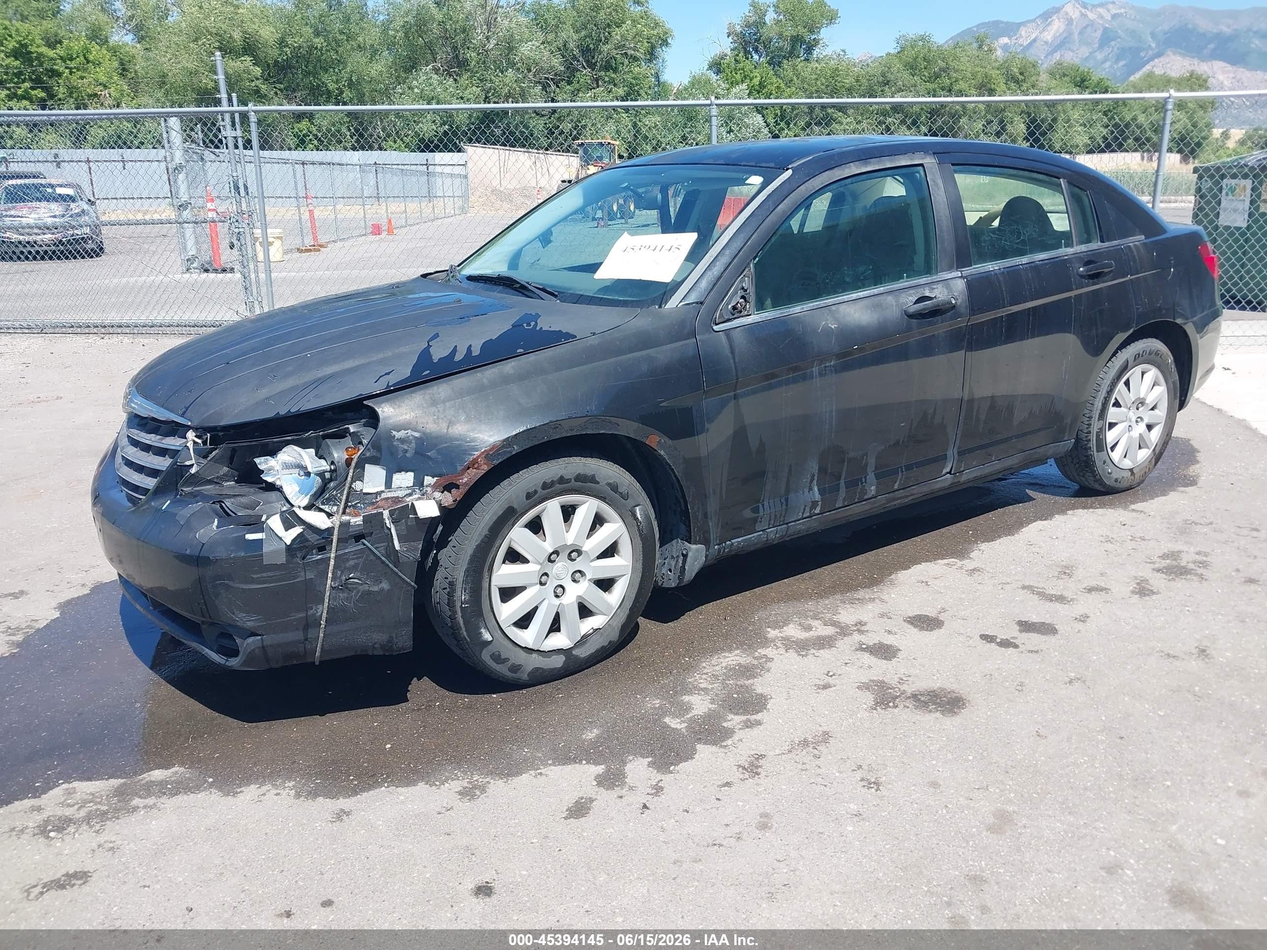 2007 Chrysler Sebring   Black vin: 1C3LC46K47N676666