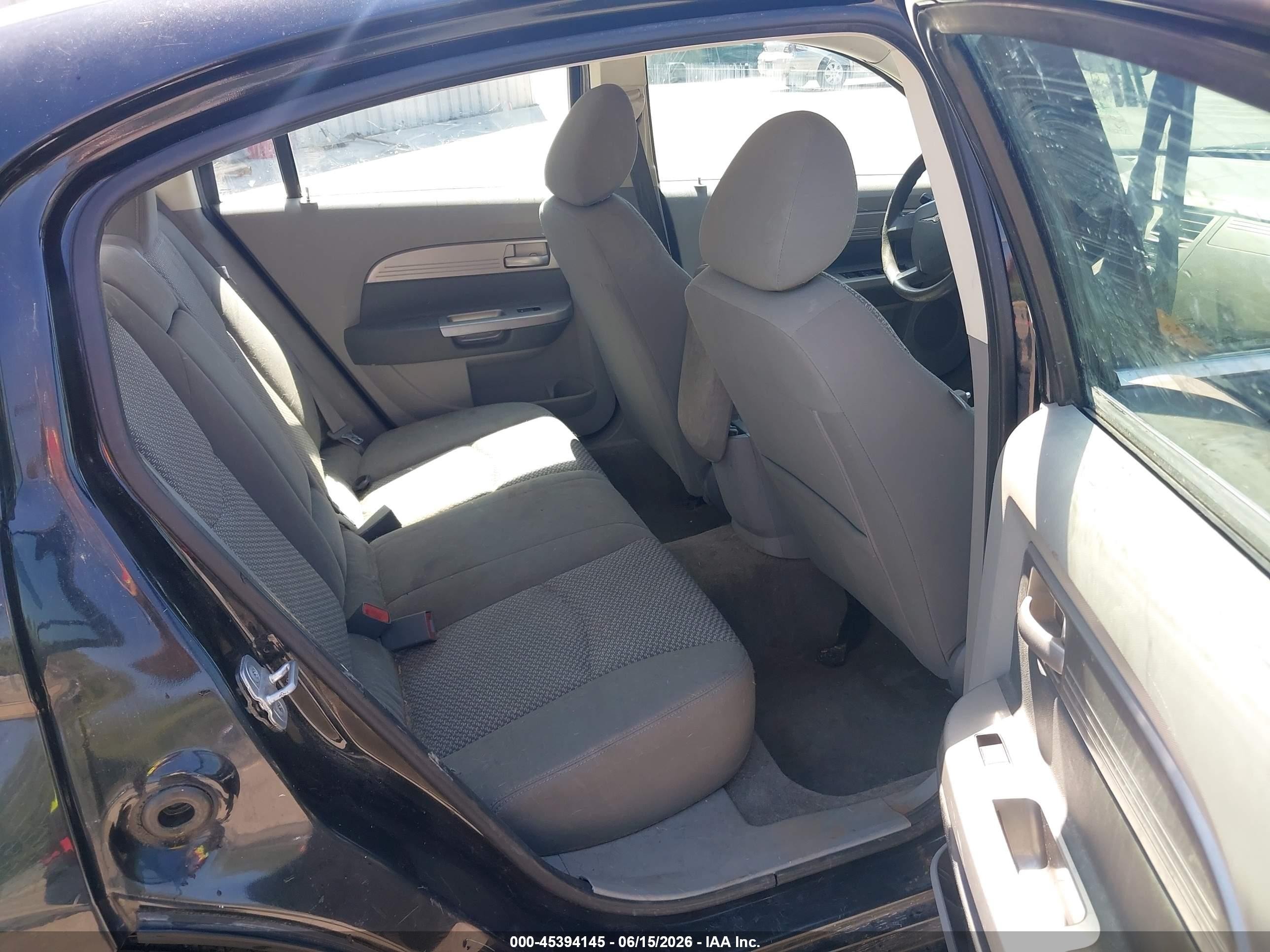 2007 Chrysler Sebring   Black vin: 1C3LC46K47N676666