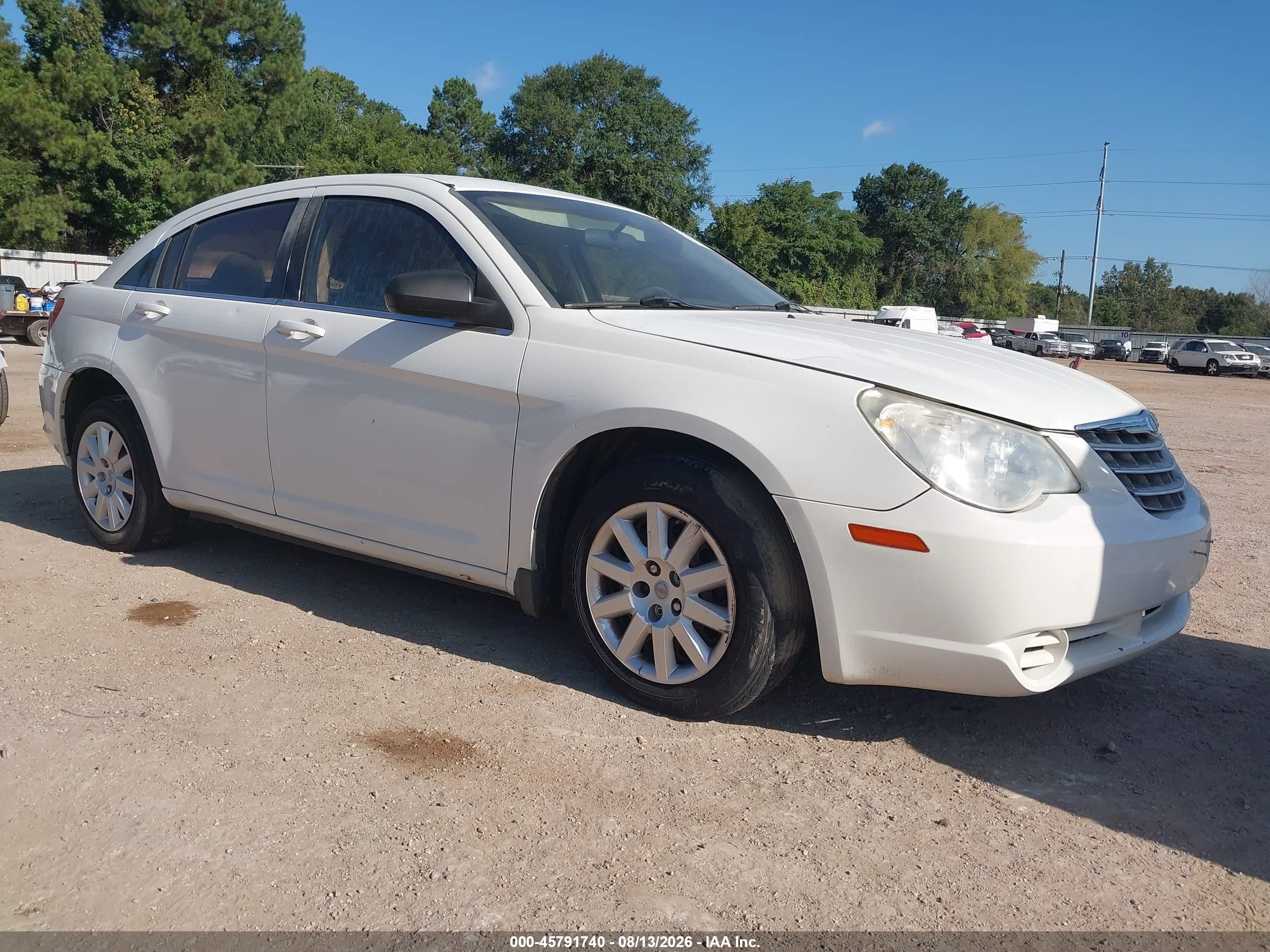 2008 Chrysler Sebring Lx White vin: 1C3LC46K78N188765