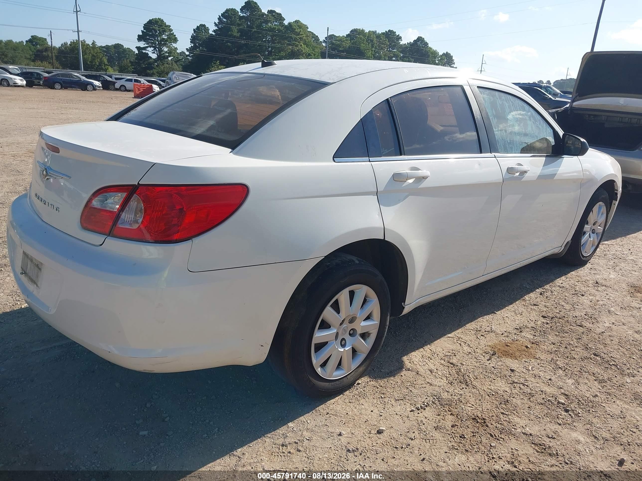 2008 Chrysler Sebring Lx White vin: 1C3LC46K78N188765