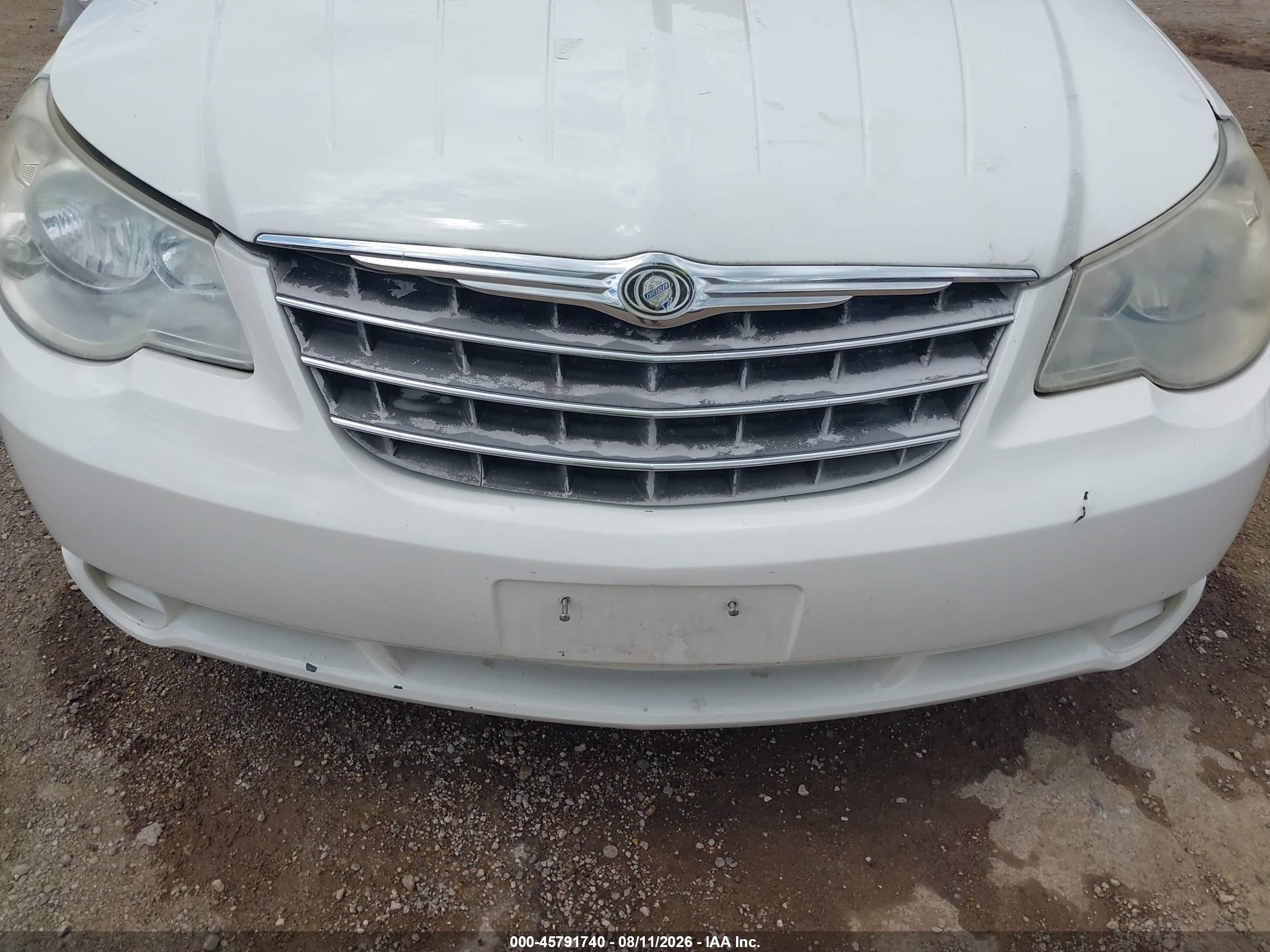 2008 Chrysler Sebring Lx White vin: 1C3LC46K78N188765