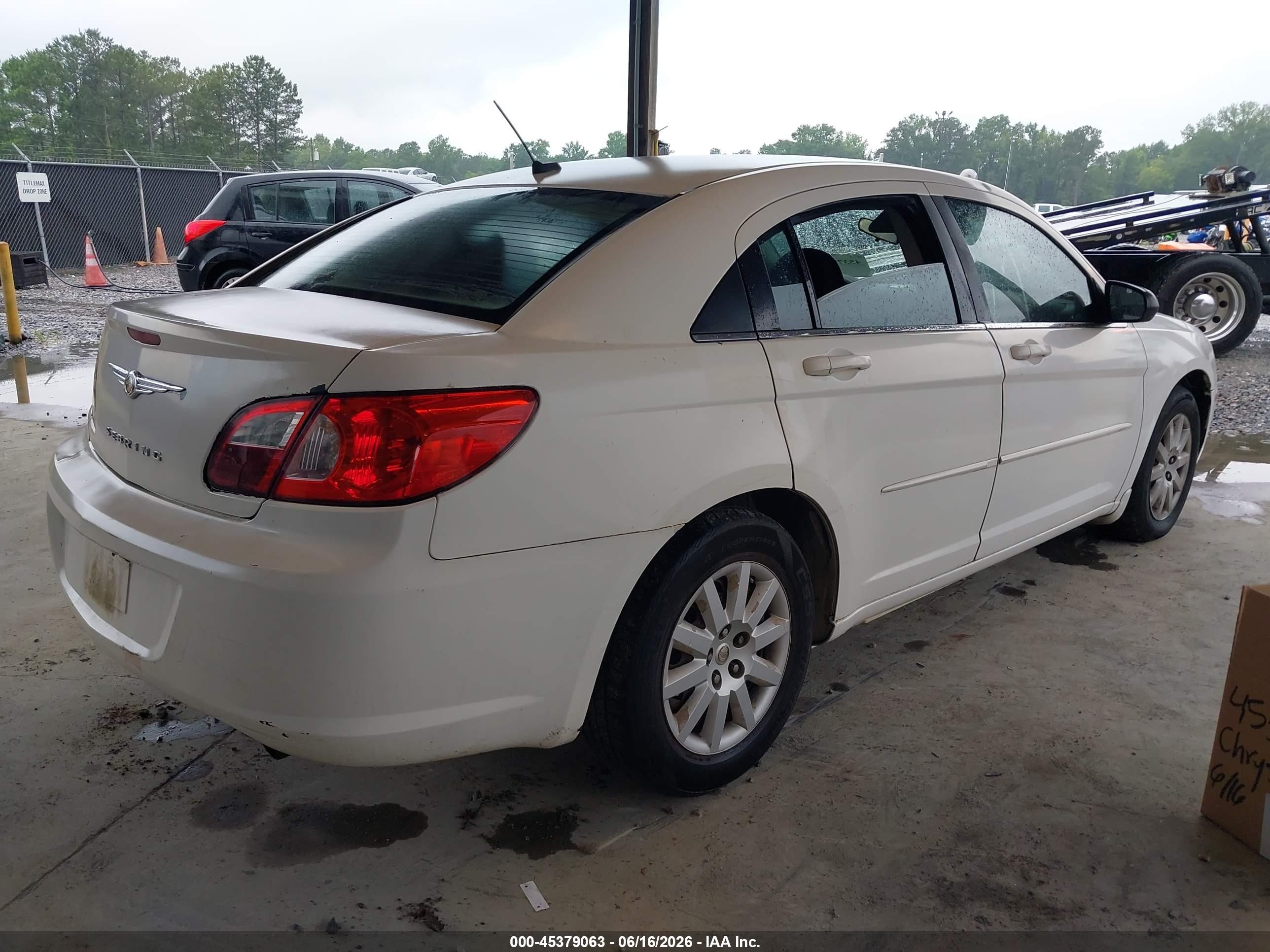 2008 Chrysler Sebring Lx White vin: 1C3LC46K78N204866