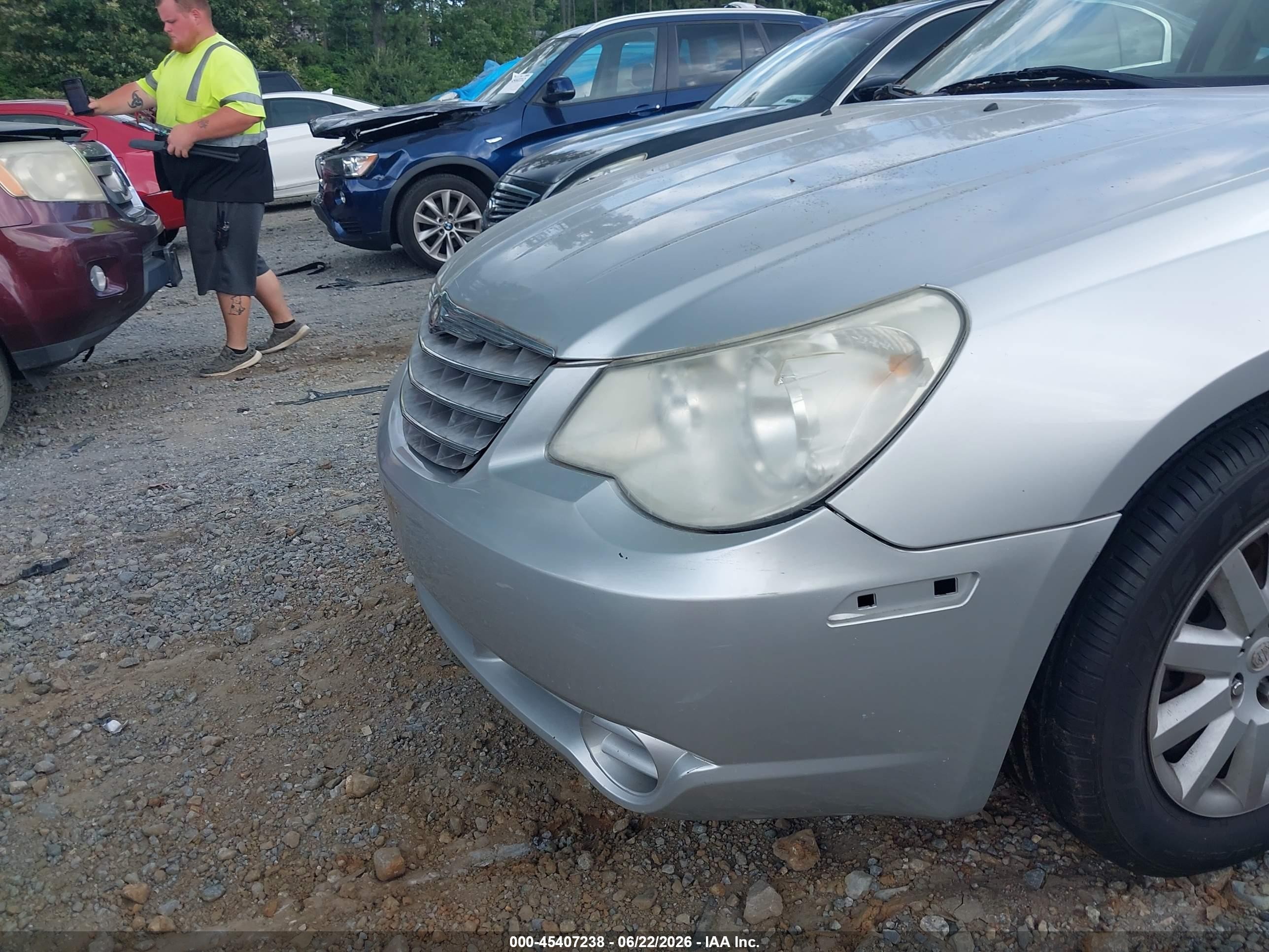 2008 Chrysler Sebring Lx Silver vin: 1C3LC46K78N261634