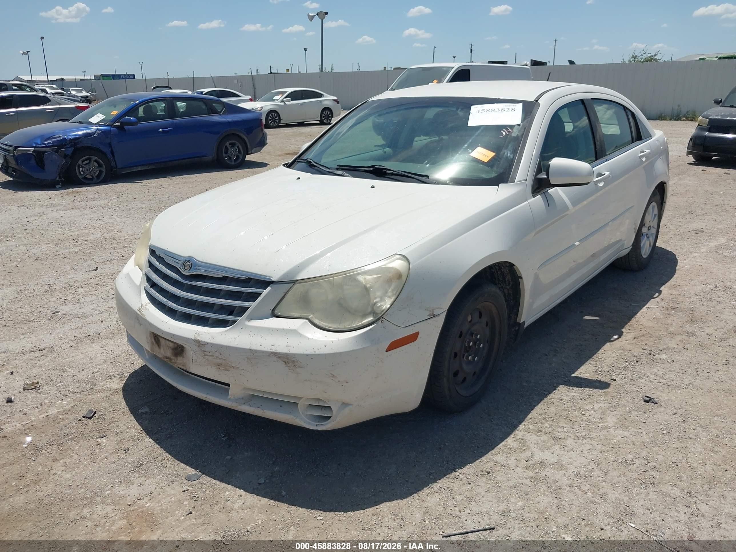 2007 Chrysler Sebring White vin: 1C3LC46K97N558063