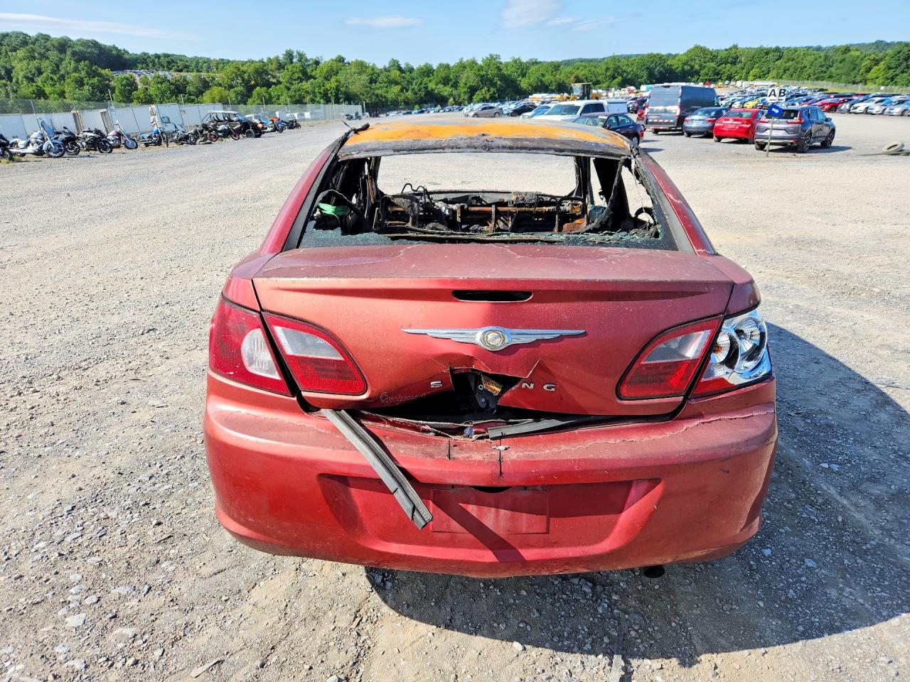 2007 Chrysler Sebring Burgundy vin: 1C3LC46K97N601980