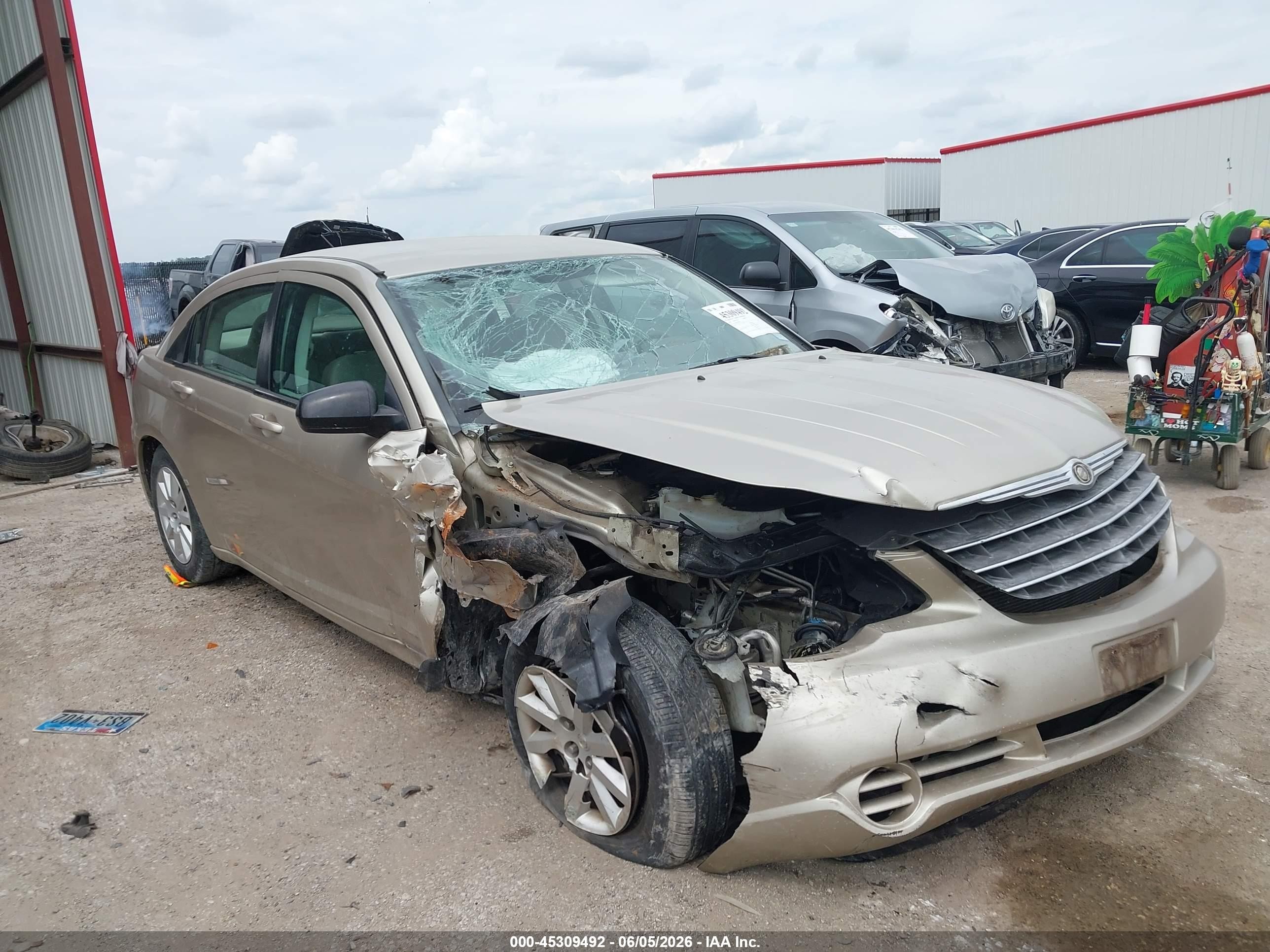 2007 Chrysler Sebring   Gold vin: 1C3LC46K97N678560