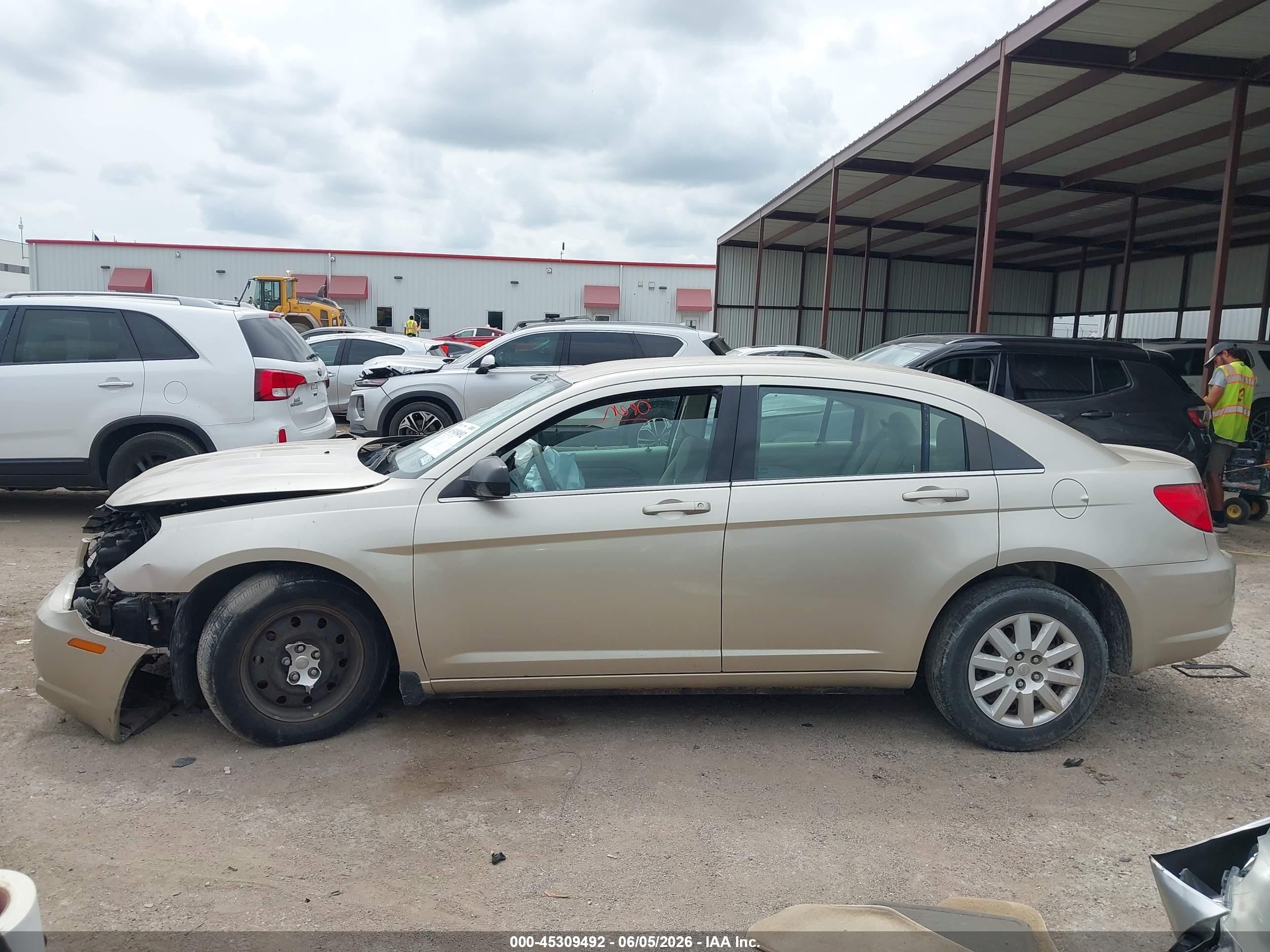 2007 Chrysler Sebring   Gold vin: 1C3LC46K97N678560