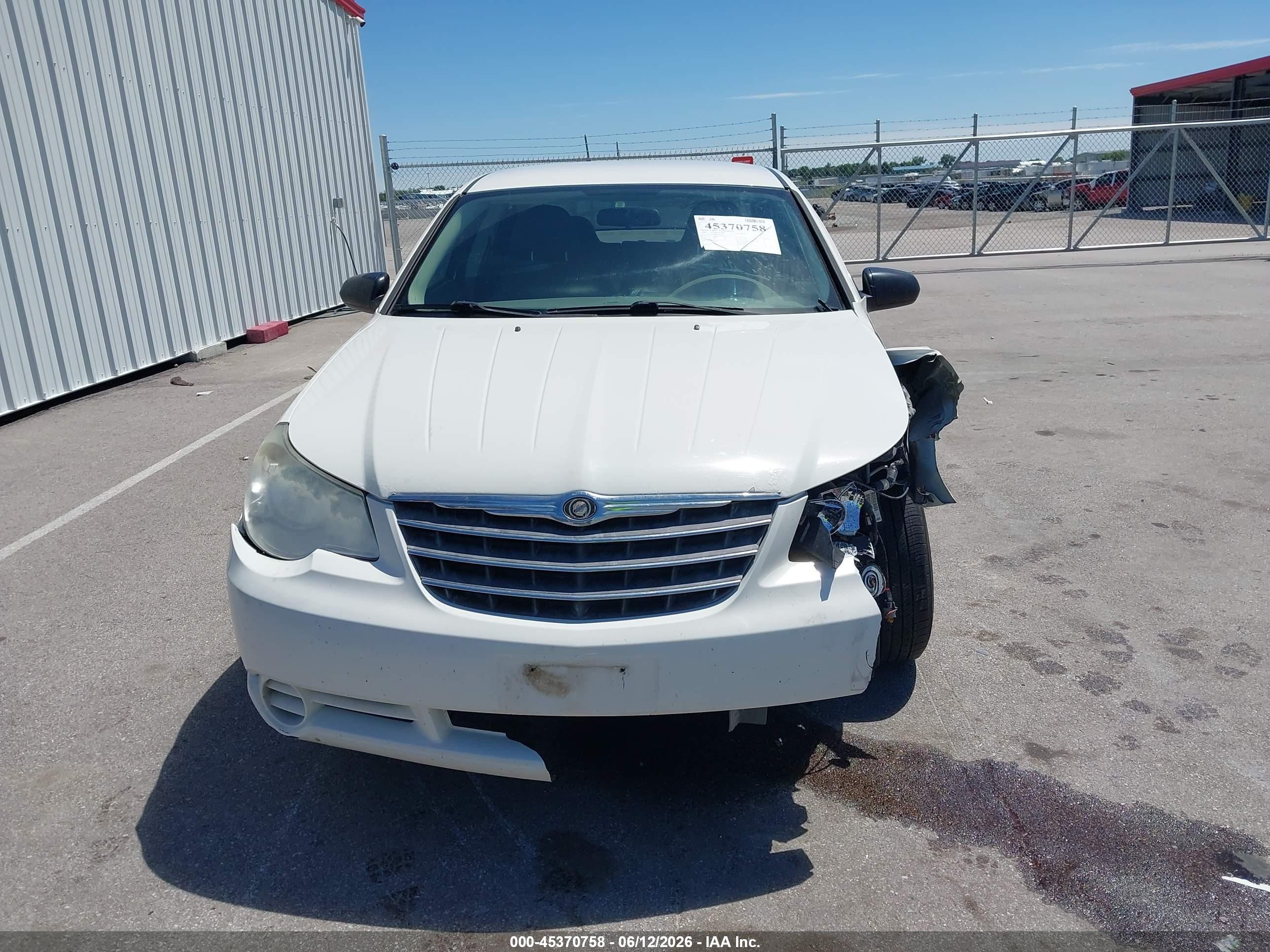 2008 Chrysler Sebring Lx White vin: 1C3LC46K98N204397