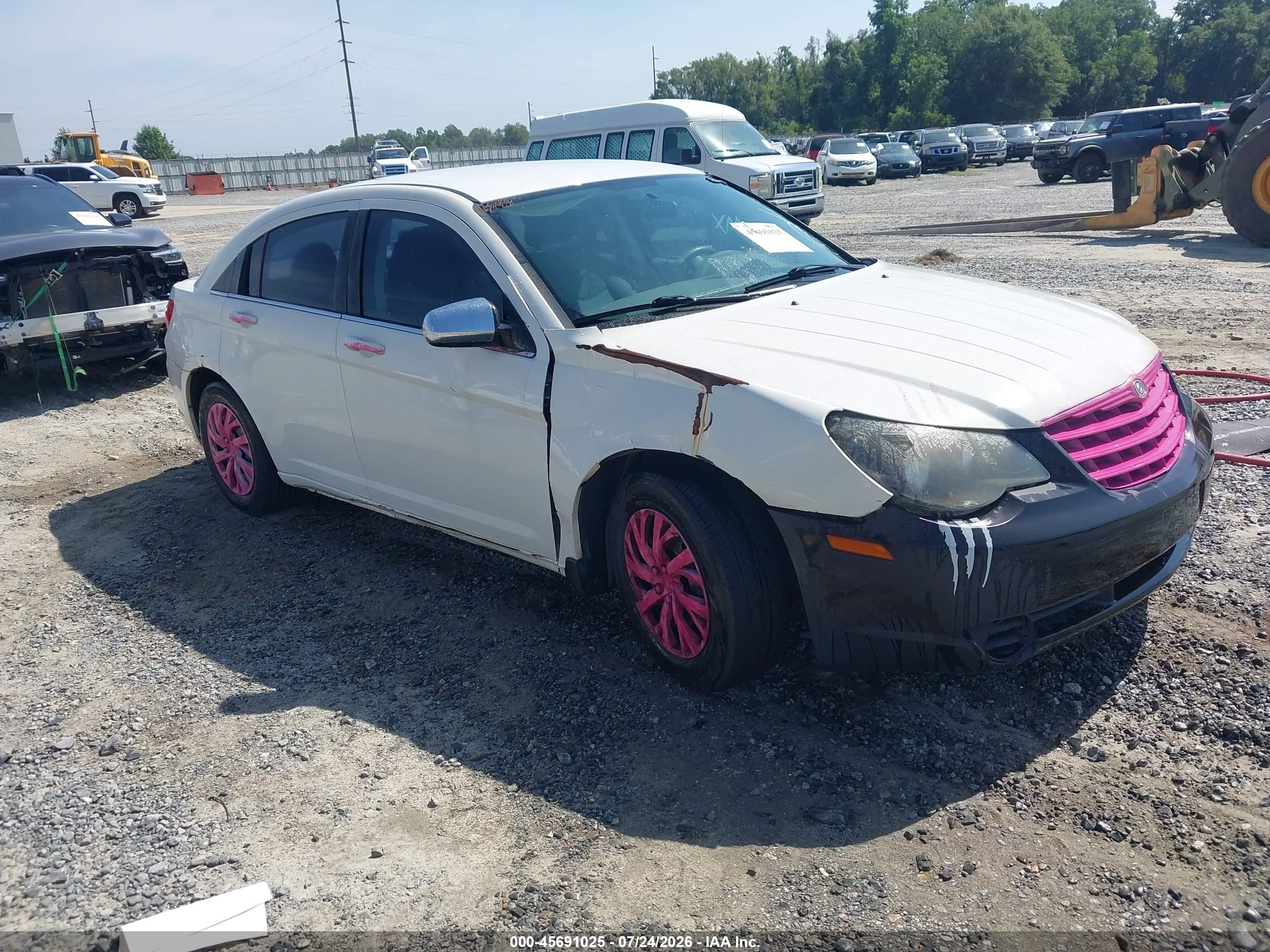 2008 Chrysler Sebring Lx White vin: 1C3LC46R08N178205