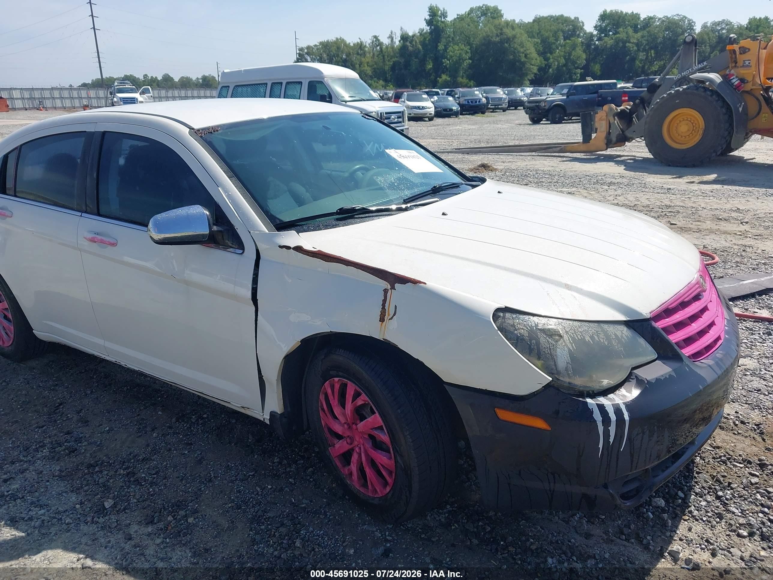 2008 Chrysler Sebring Lx White vin: 1C3LC46R08N178205