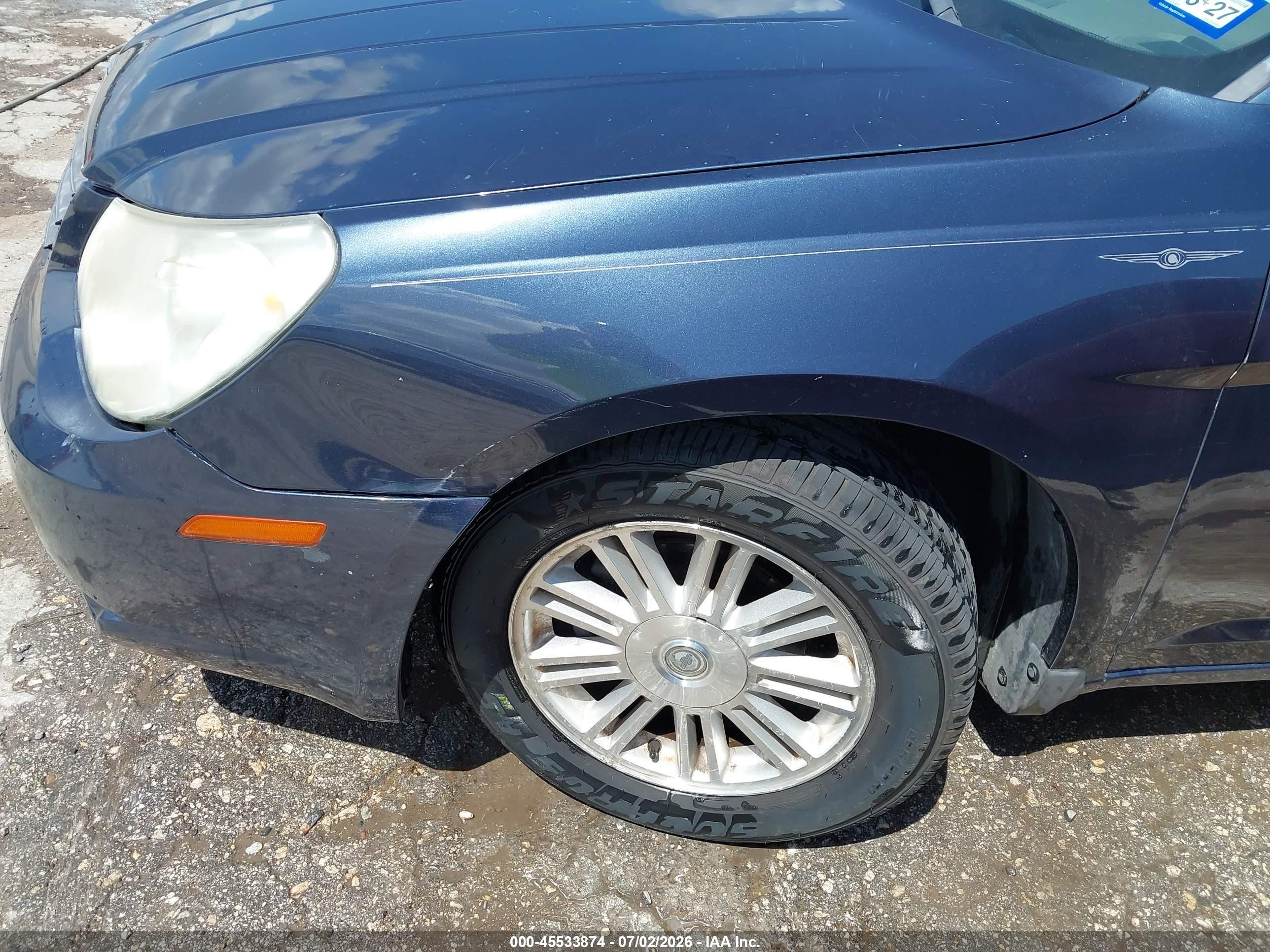 2008 Chrysler Sebring Touring Blue vin: 1C3LC55R08N248860