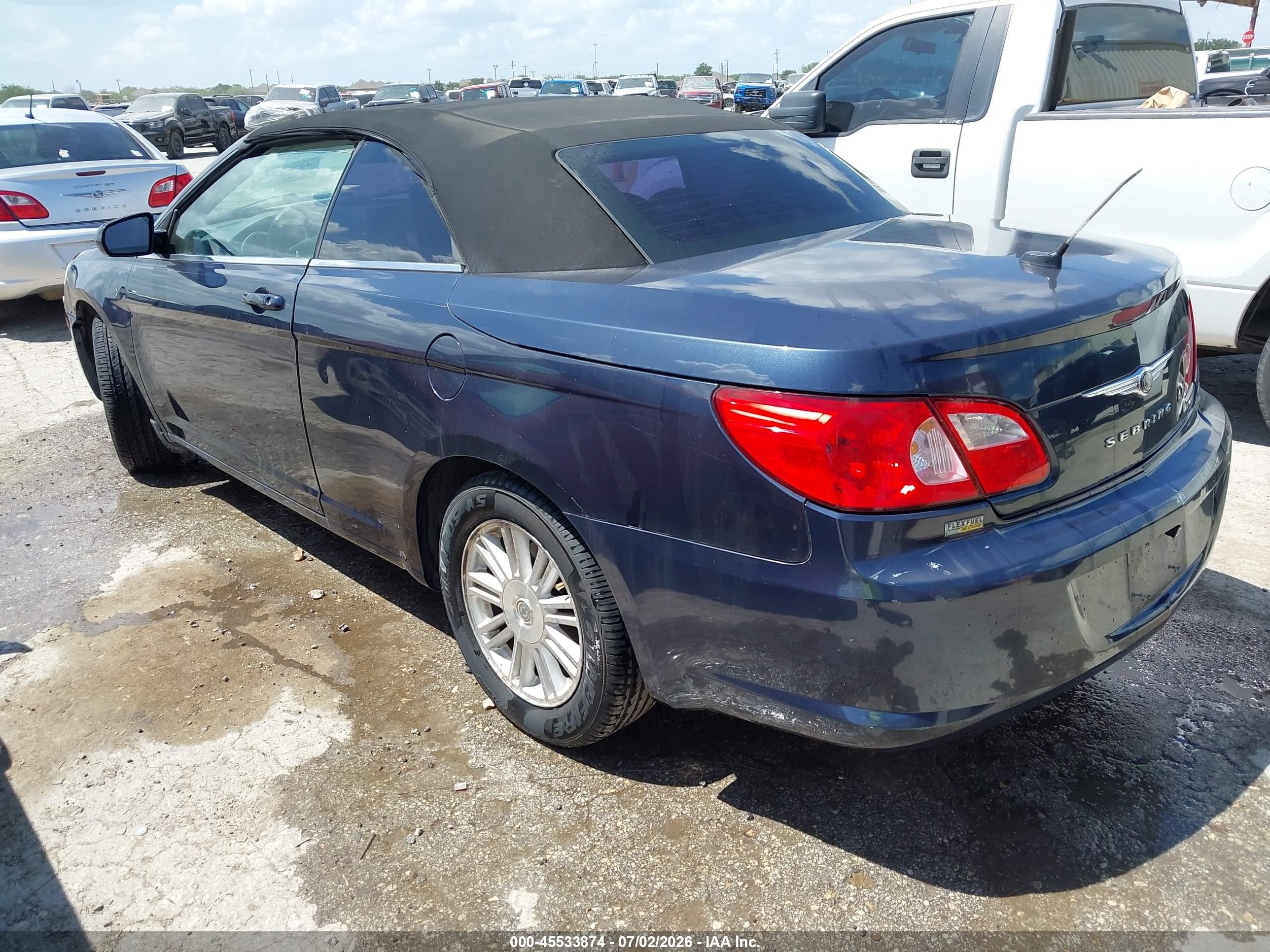 2008 Chrysler Sebring Touring Blue vin: 1C3LC55R08N248860