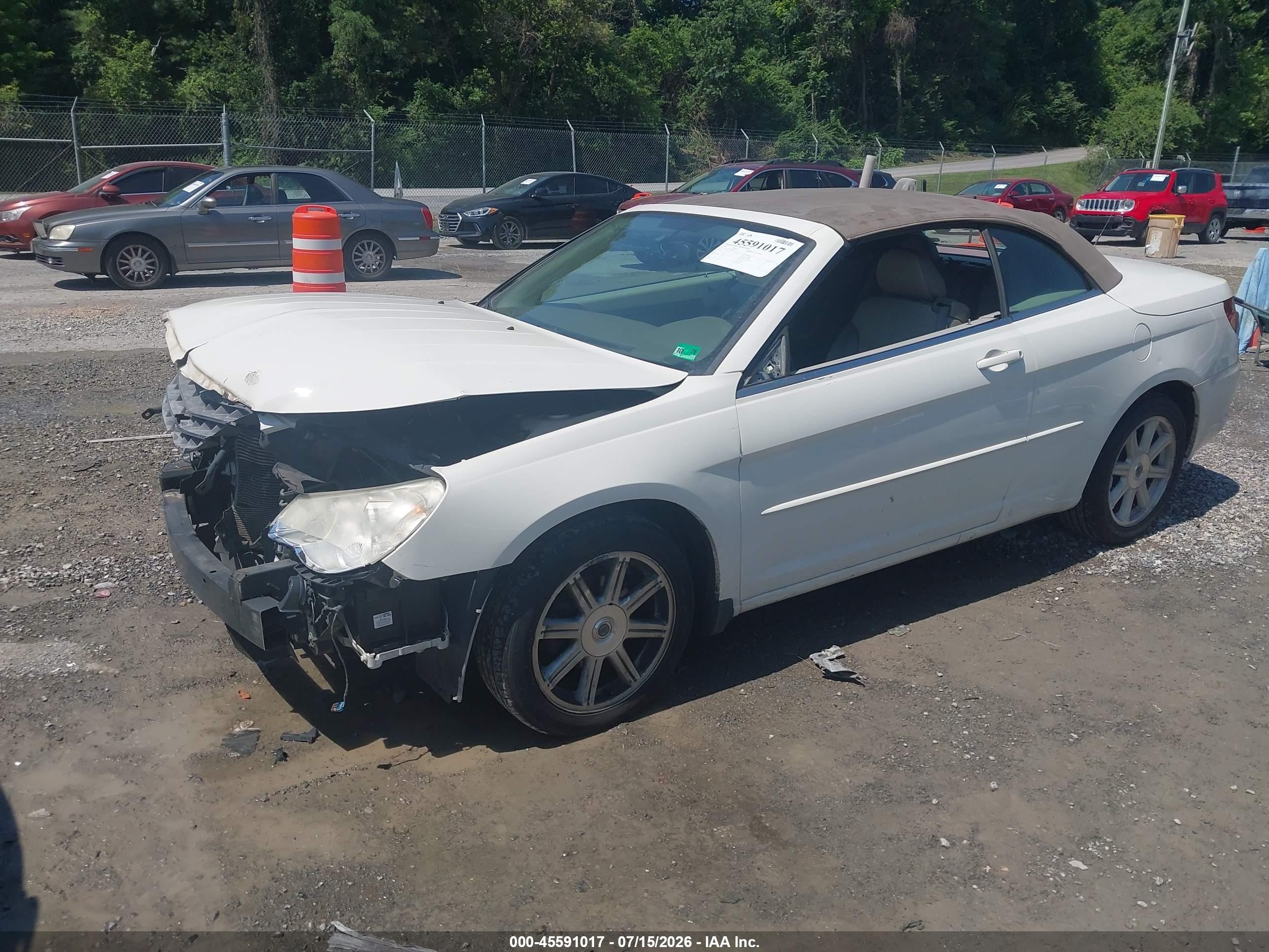 2008 Chrysler Sebring Touring Белый vin: 1C3LC55R08N640320