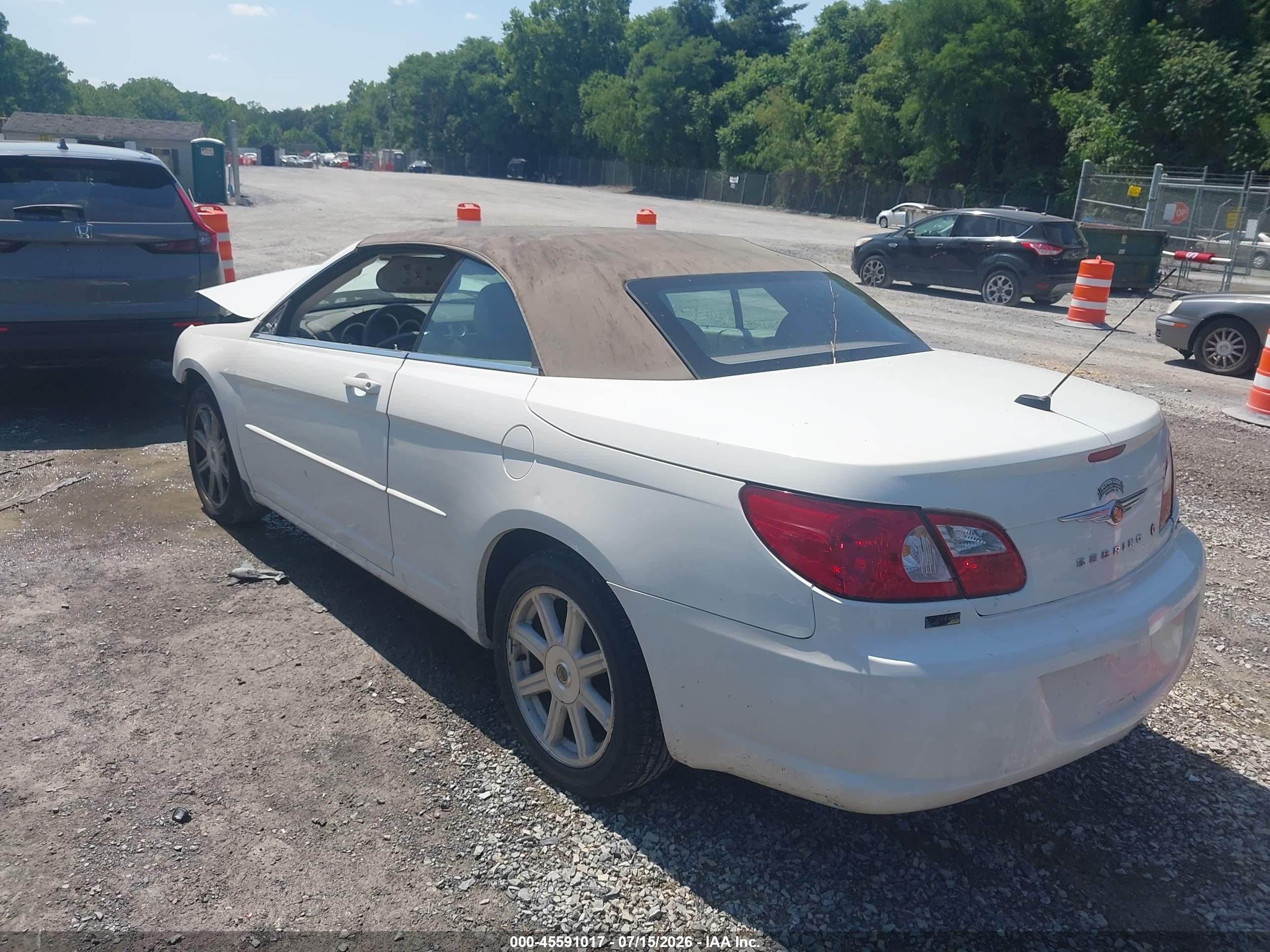 2008 Chrysler Sebring Touring Белый vin: 1C3LC55R08N640320